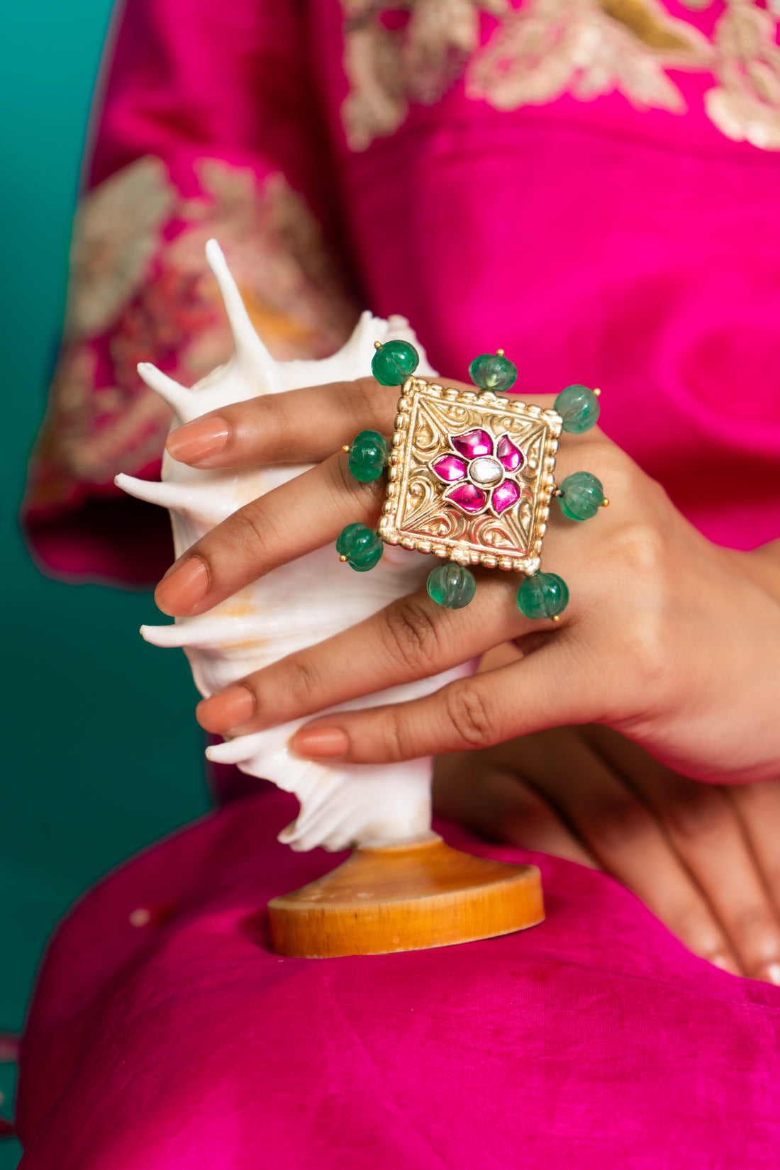 Apala Ruby -Ring (Adjustable)