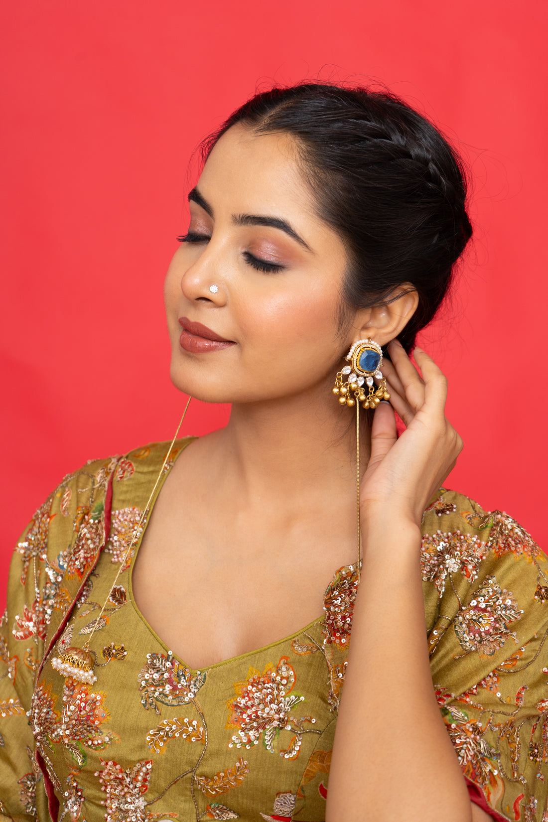 Mast Ghazal - Long chain jhumki -