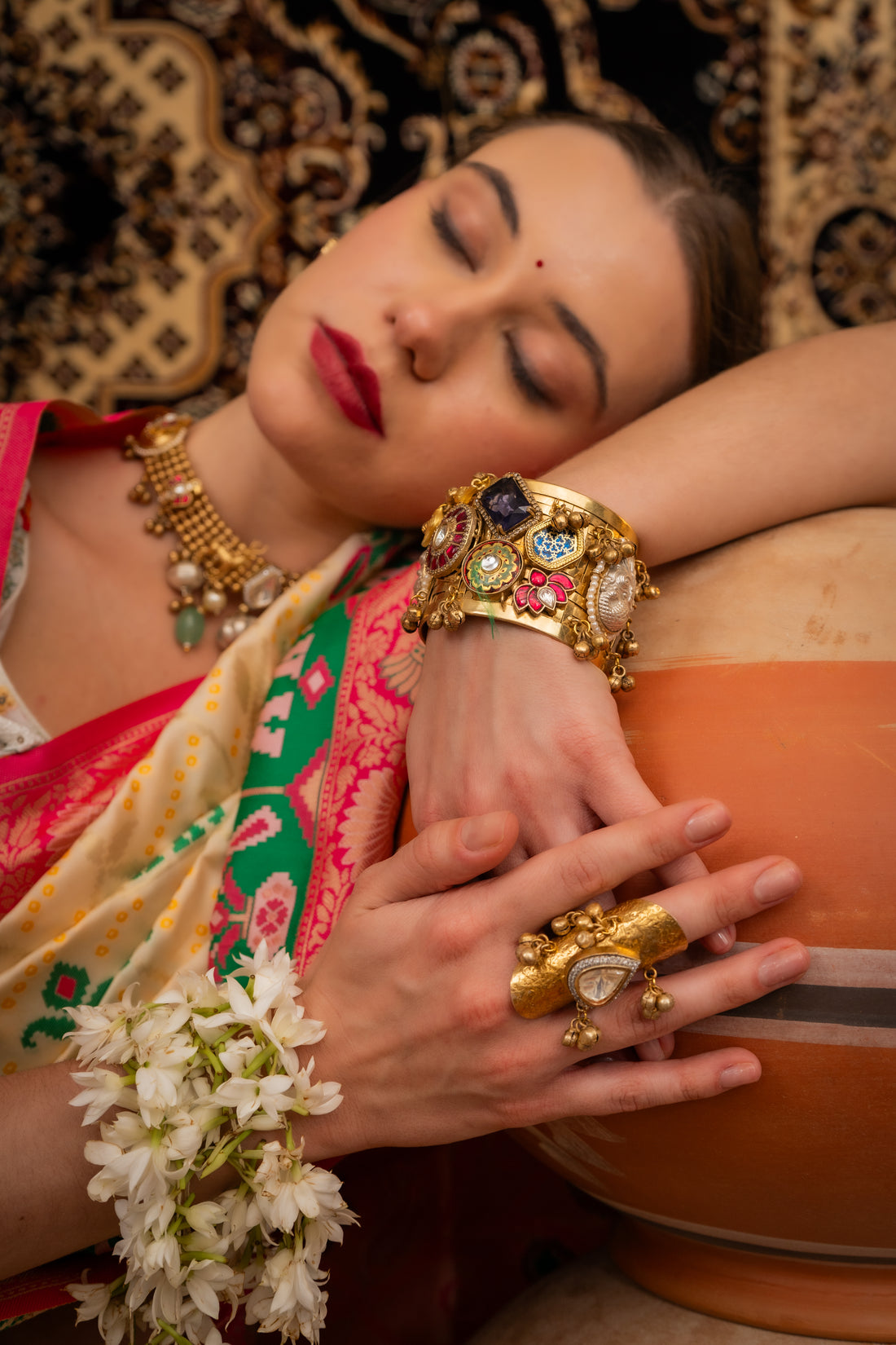 Gulestan jadau Cuffs adjustable