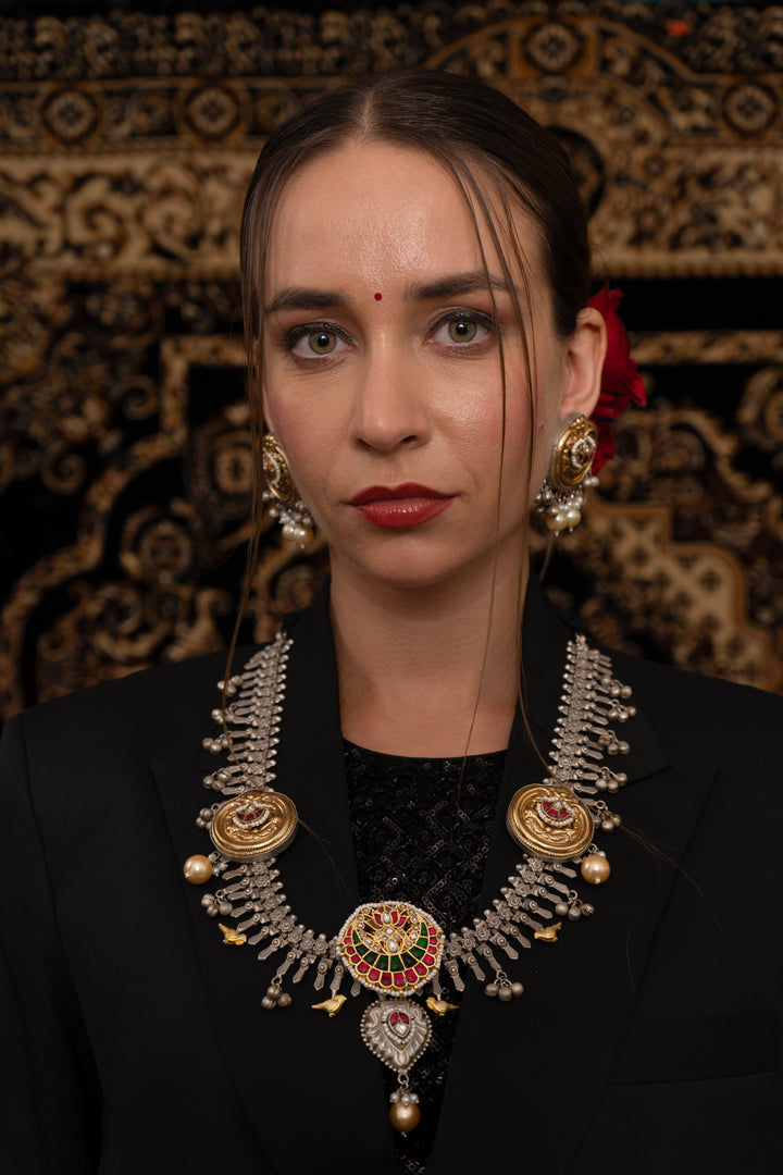 Surajmukhi jadau Necklace set