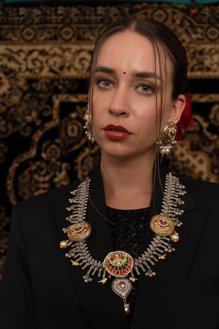 Surajmukhi jadau Necklace set