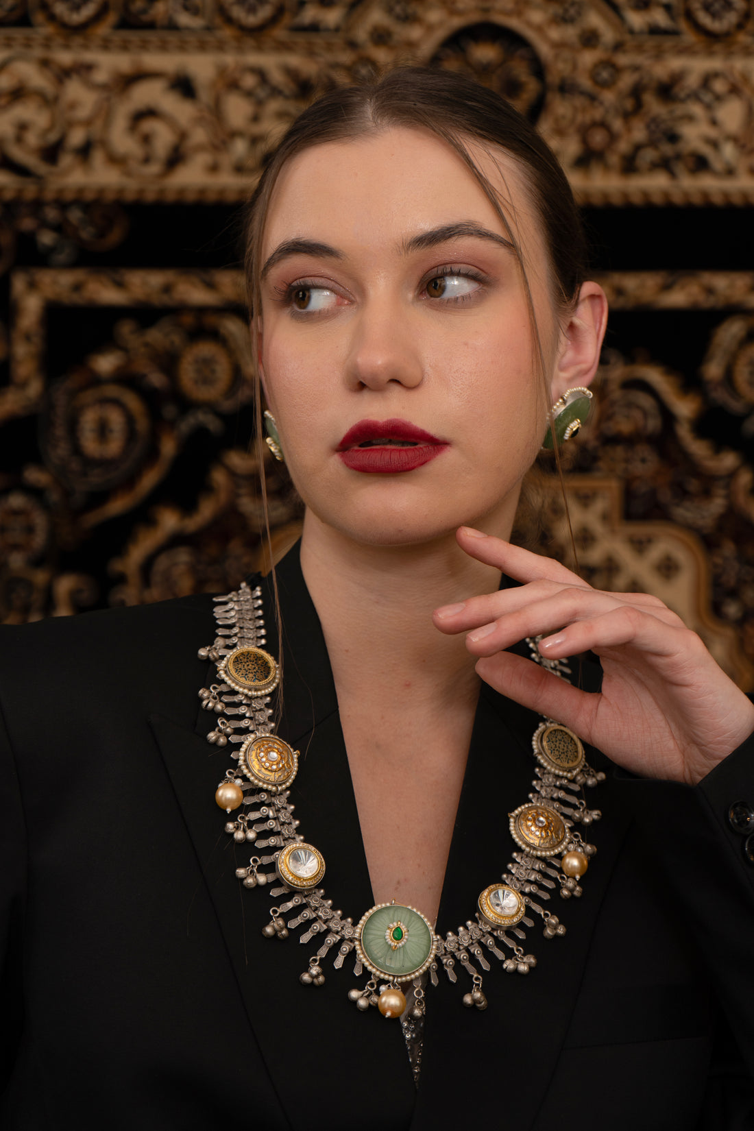 Sukoon oxidize fusion Necklace set