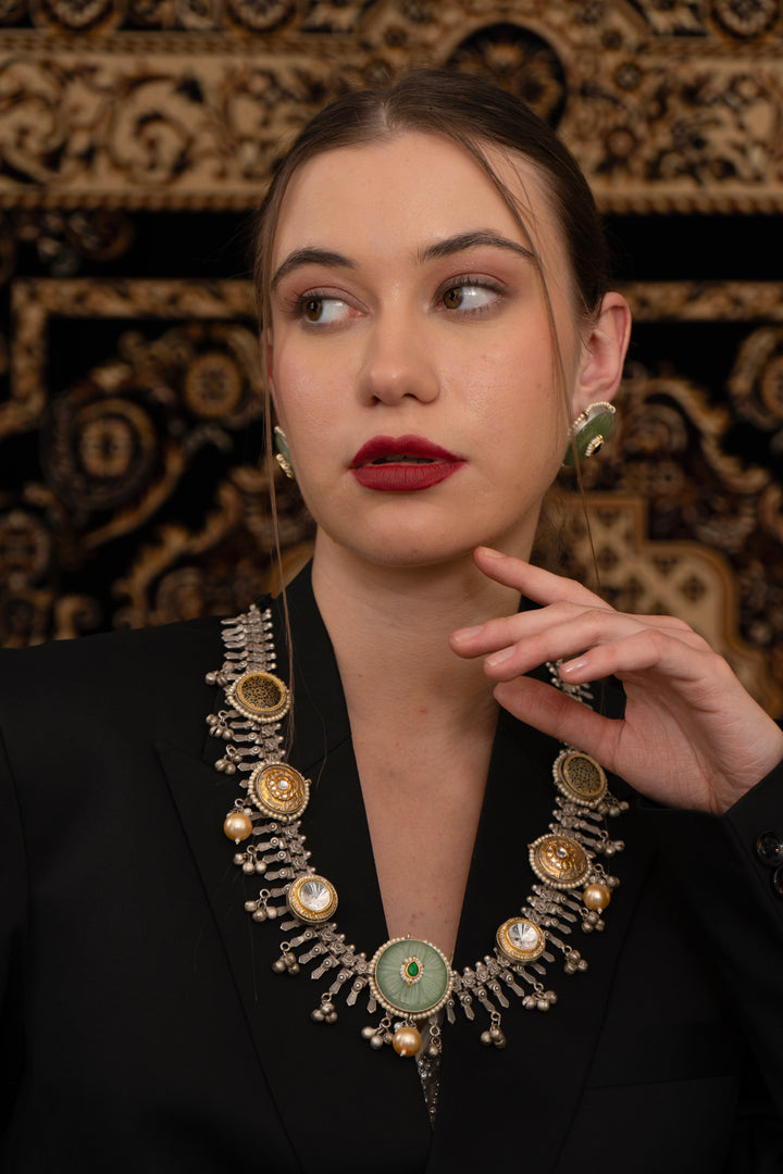 Sukoon oxidize fusion Necklace set