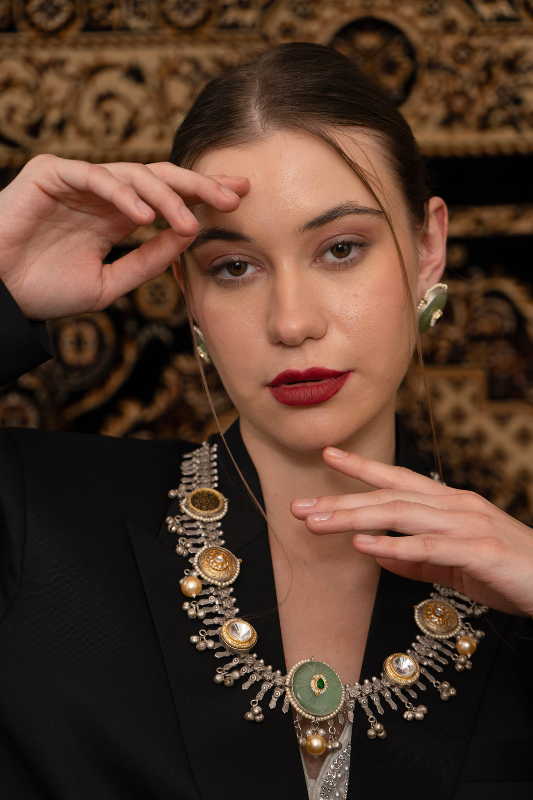 Sukoon oxidize fusion Necklace set