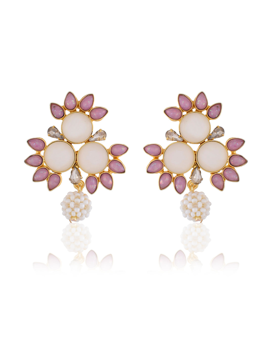 ANDI PEARL PINK OPAL STUDS