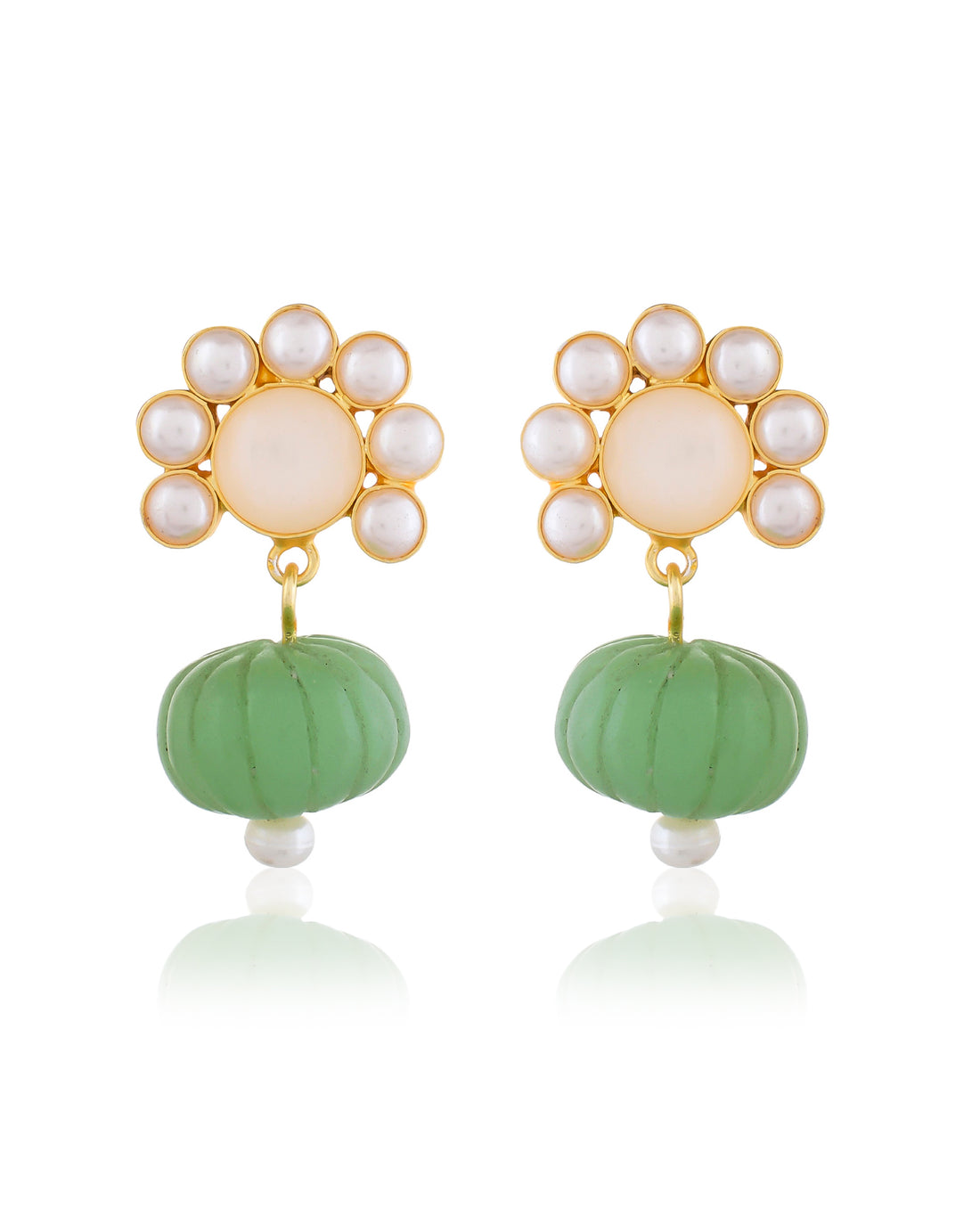 GREEN MELON EARRINGS