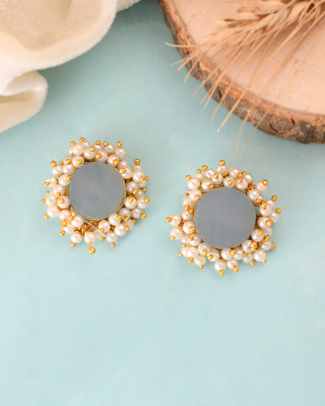 AQUAMARINE ROUGH EARRINGS