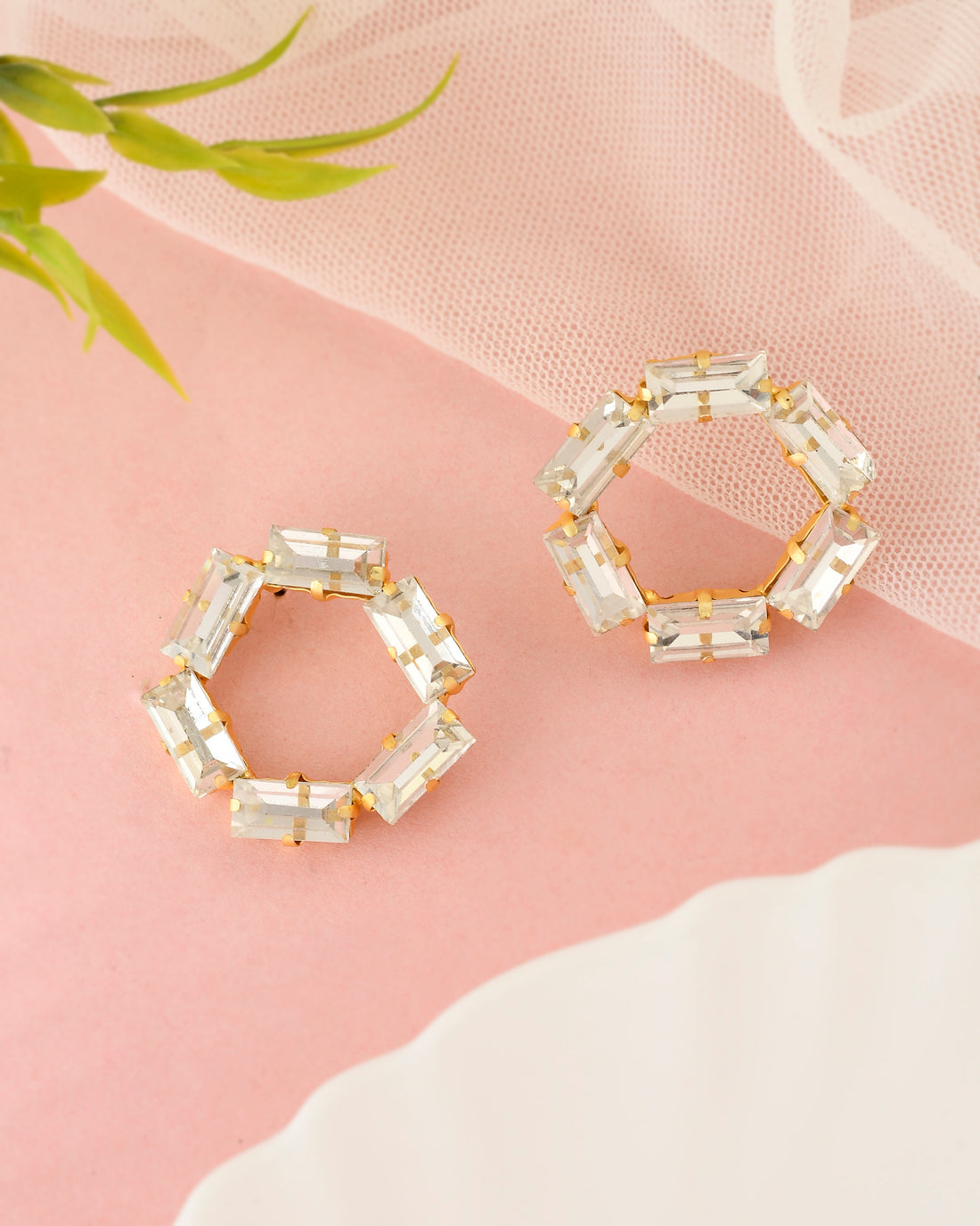 HEXAGONAL SWAROVSKI STUDS