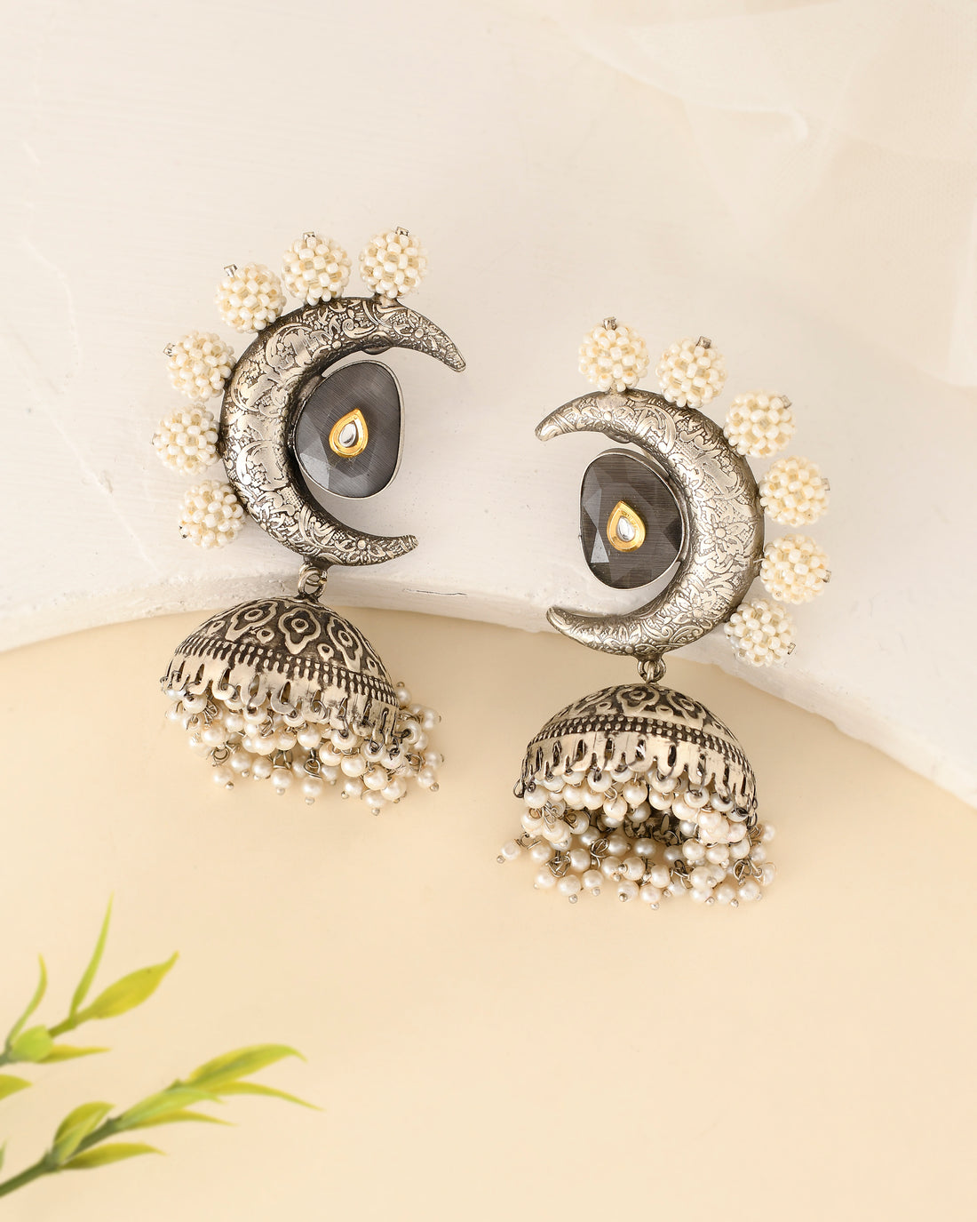 OXIDIZE STONE EARINGS