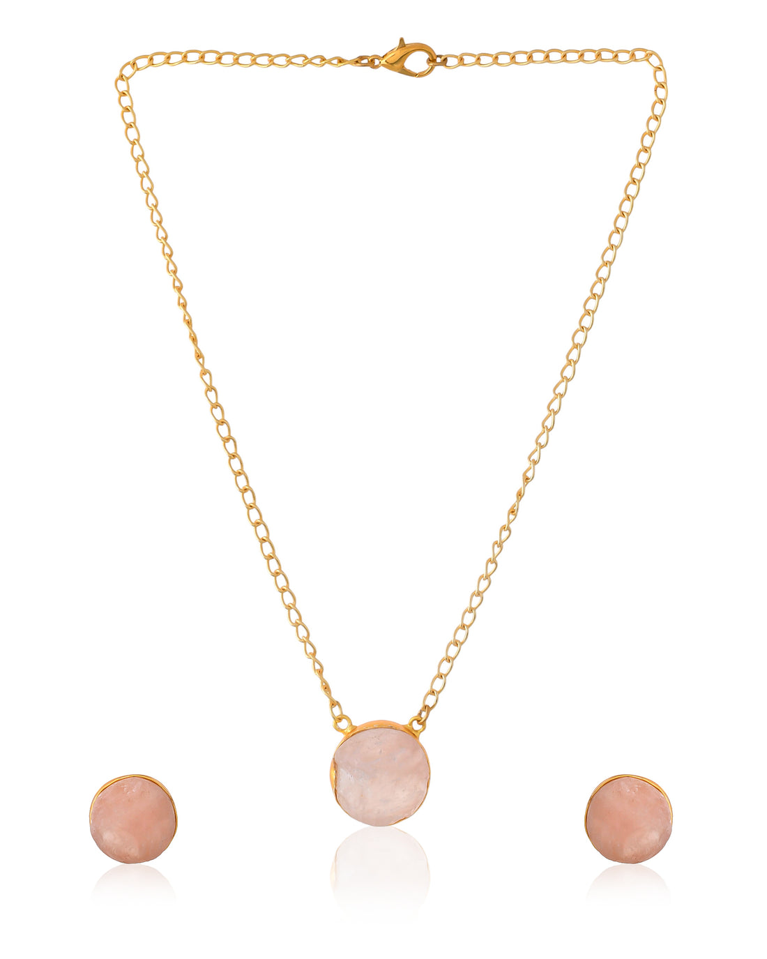 A TOUCH OF PINK ROSE QUARTZ PENDANT