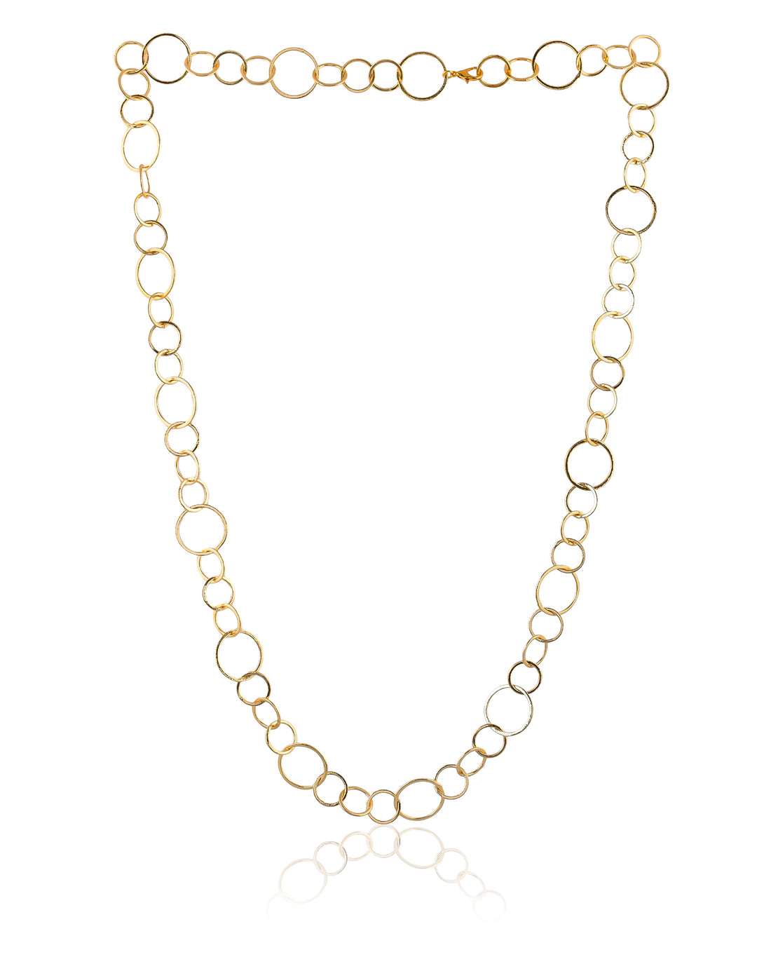 GOLD LINK TO LINK NECKLACE