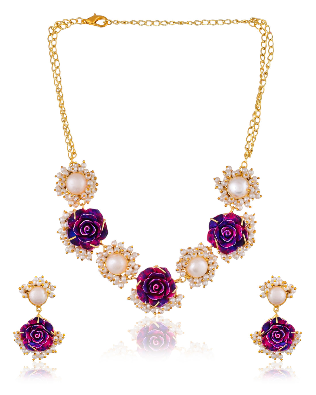 EDGY FLOWER NECKALCE