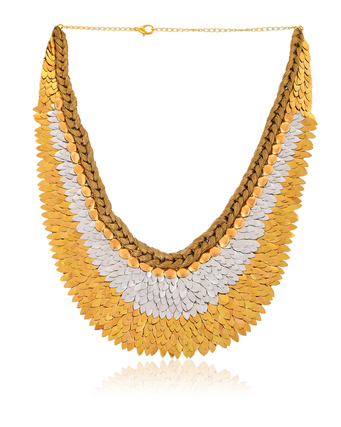 TRIO COLOUR FEATHER NECKLACE