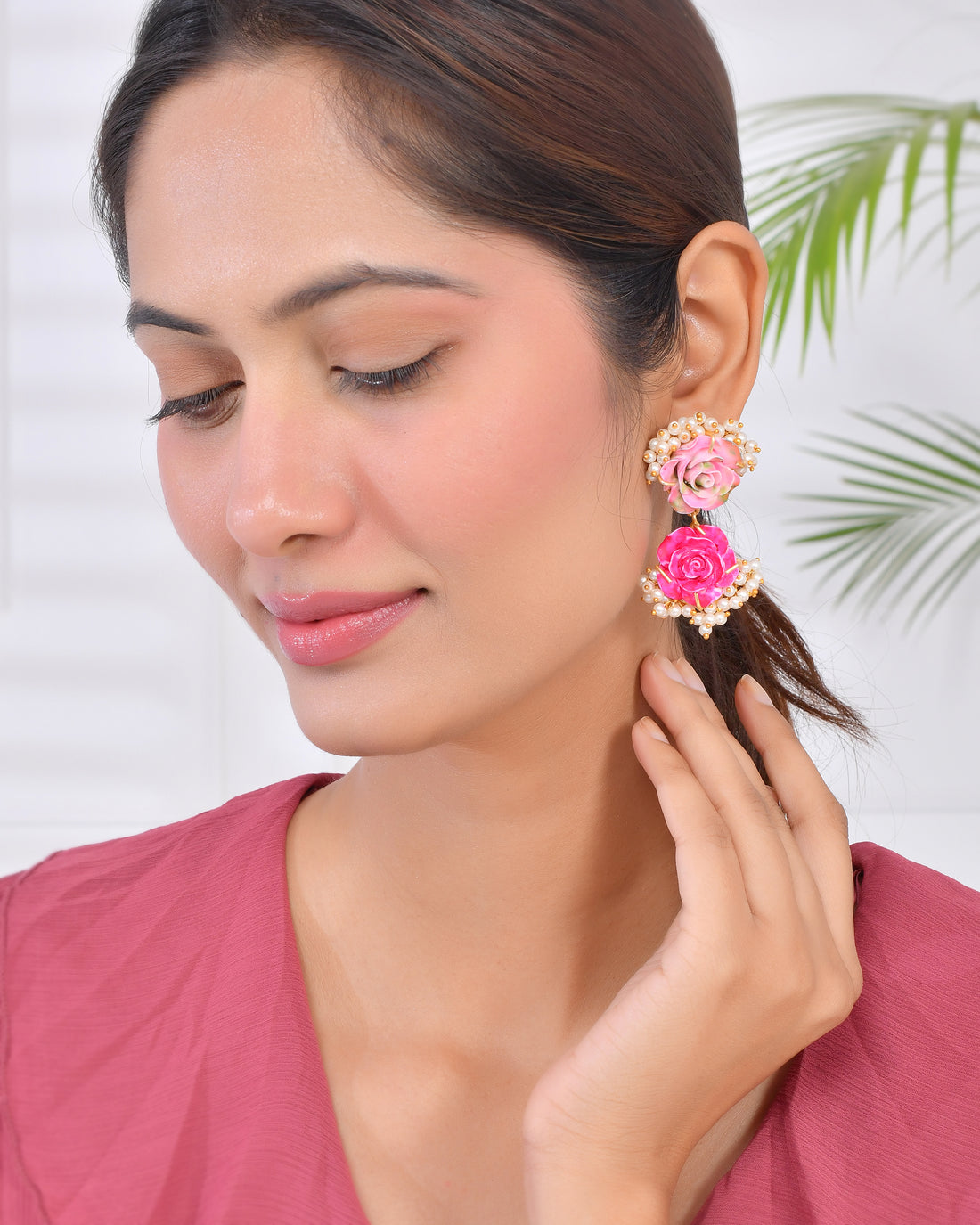 FLOWER PEARL EARINGS