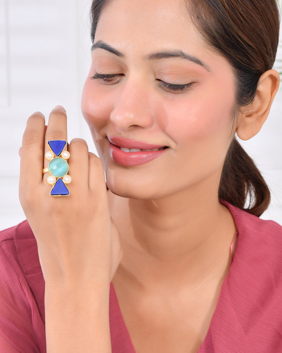 LAPIS LAZULI BHATTI RING