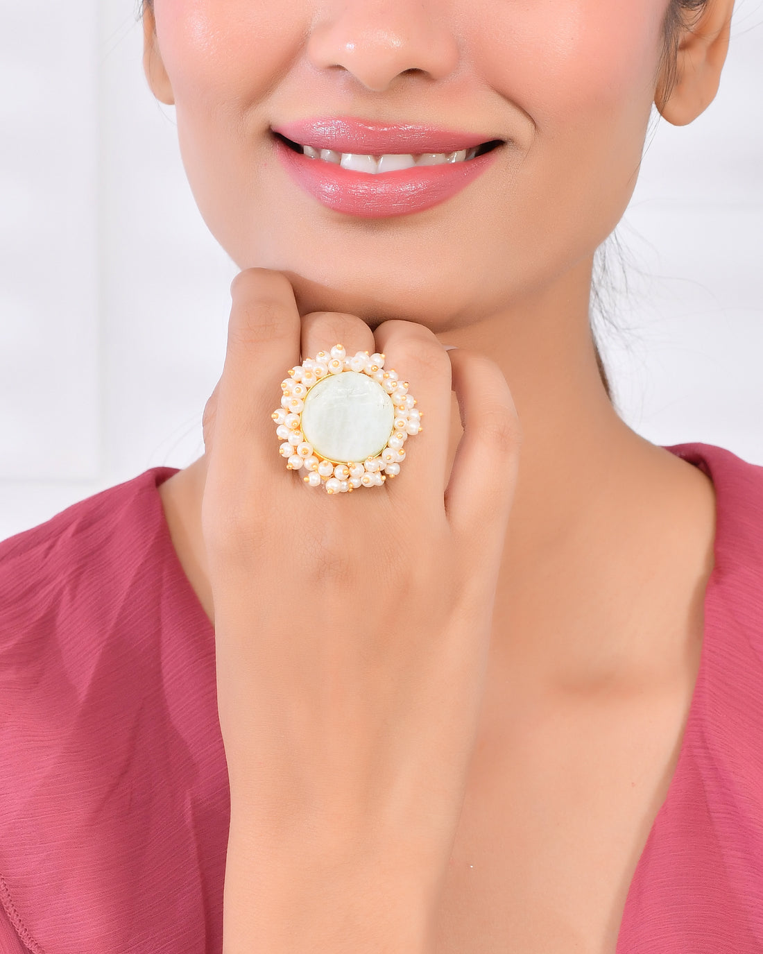 AQUAMARINE ROUGH STONE RING