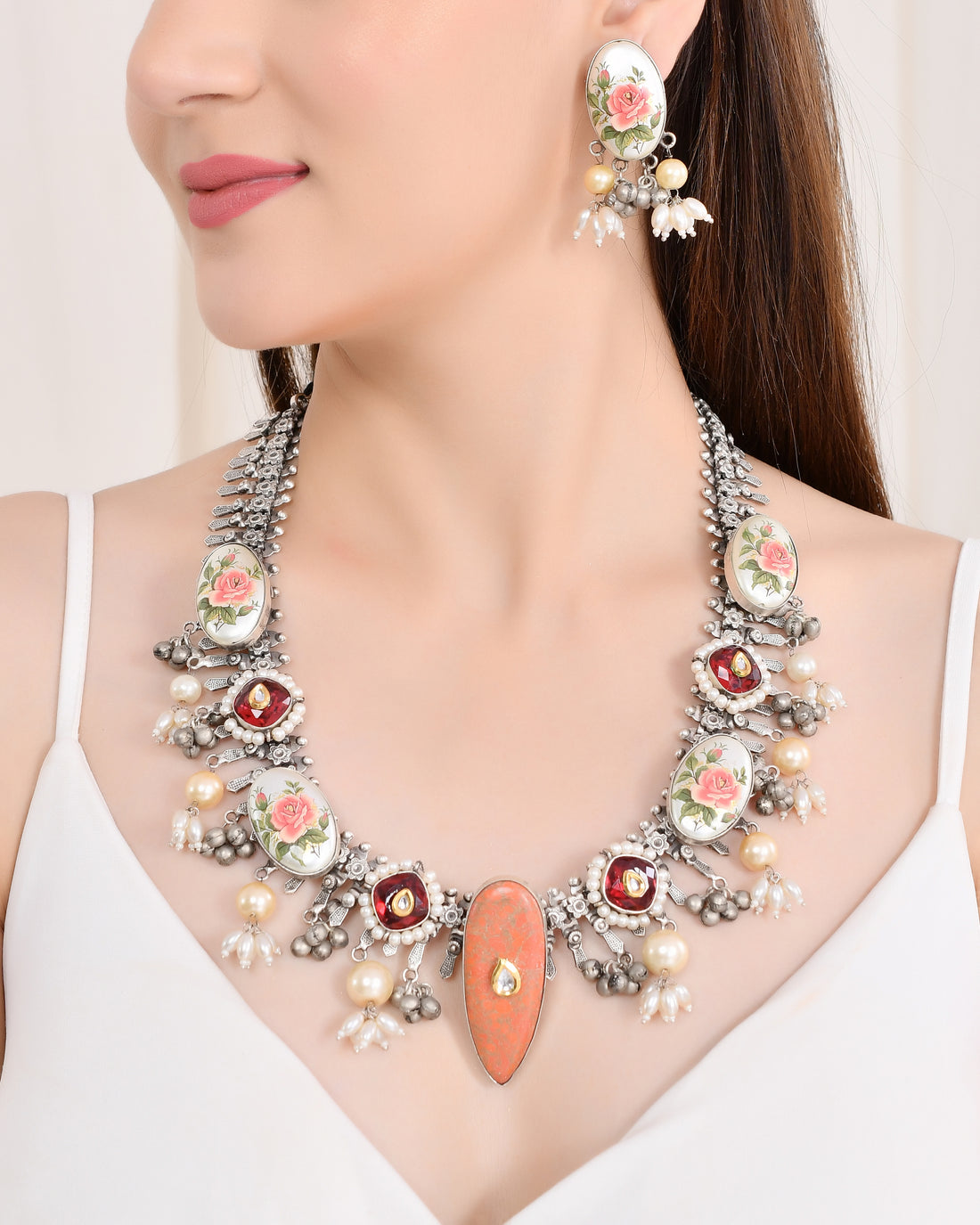 RUKMANI OXIDIZE NECKLACE