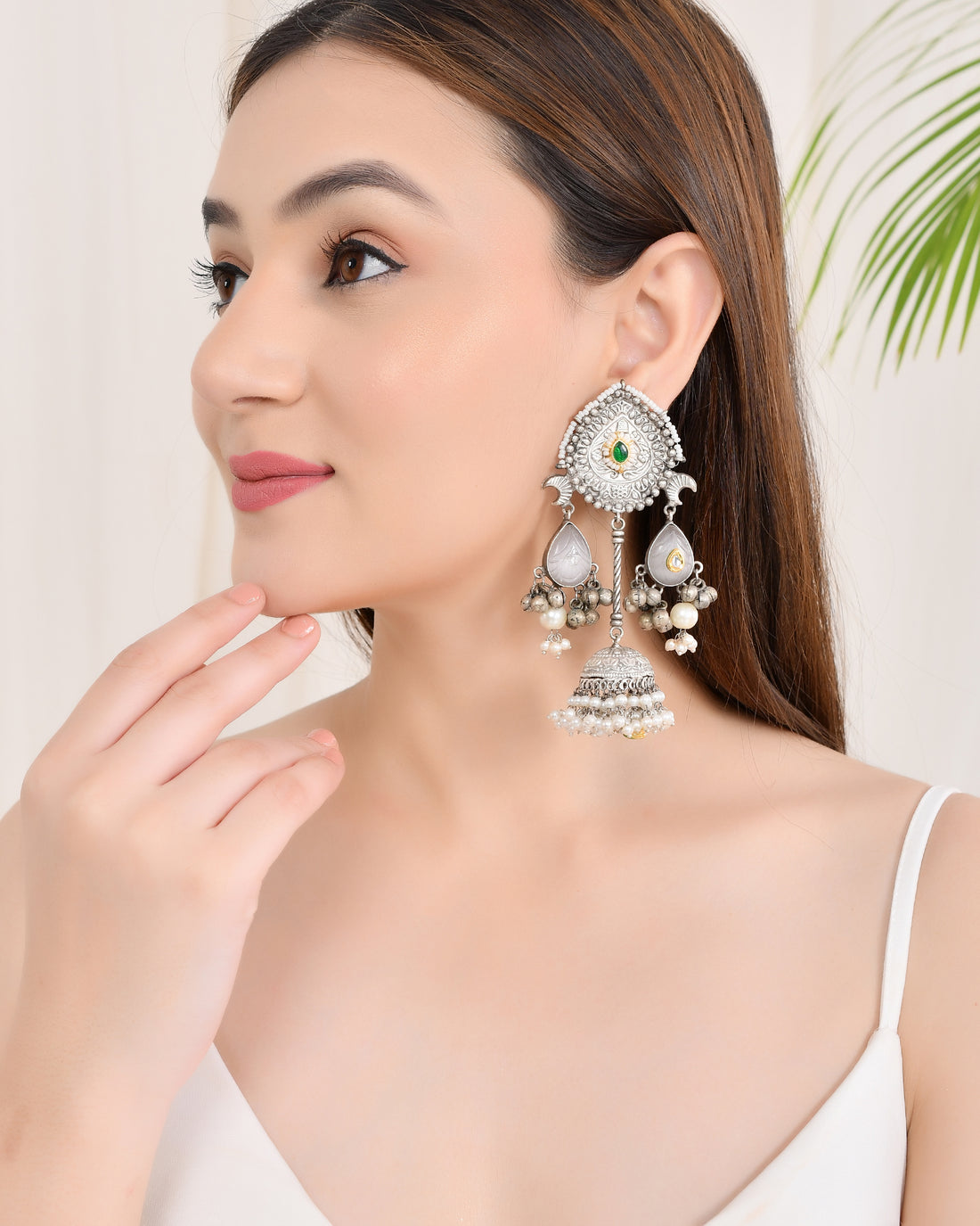 OXIDISED THAPPA JHUMKI