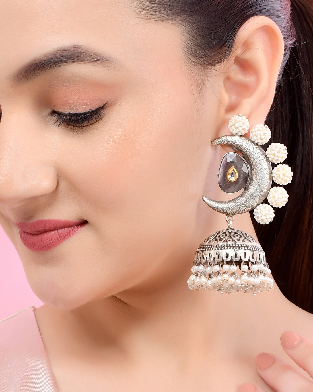 OXIDIZE STONE EARINGS