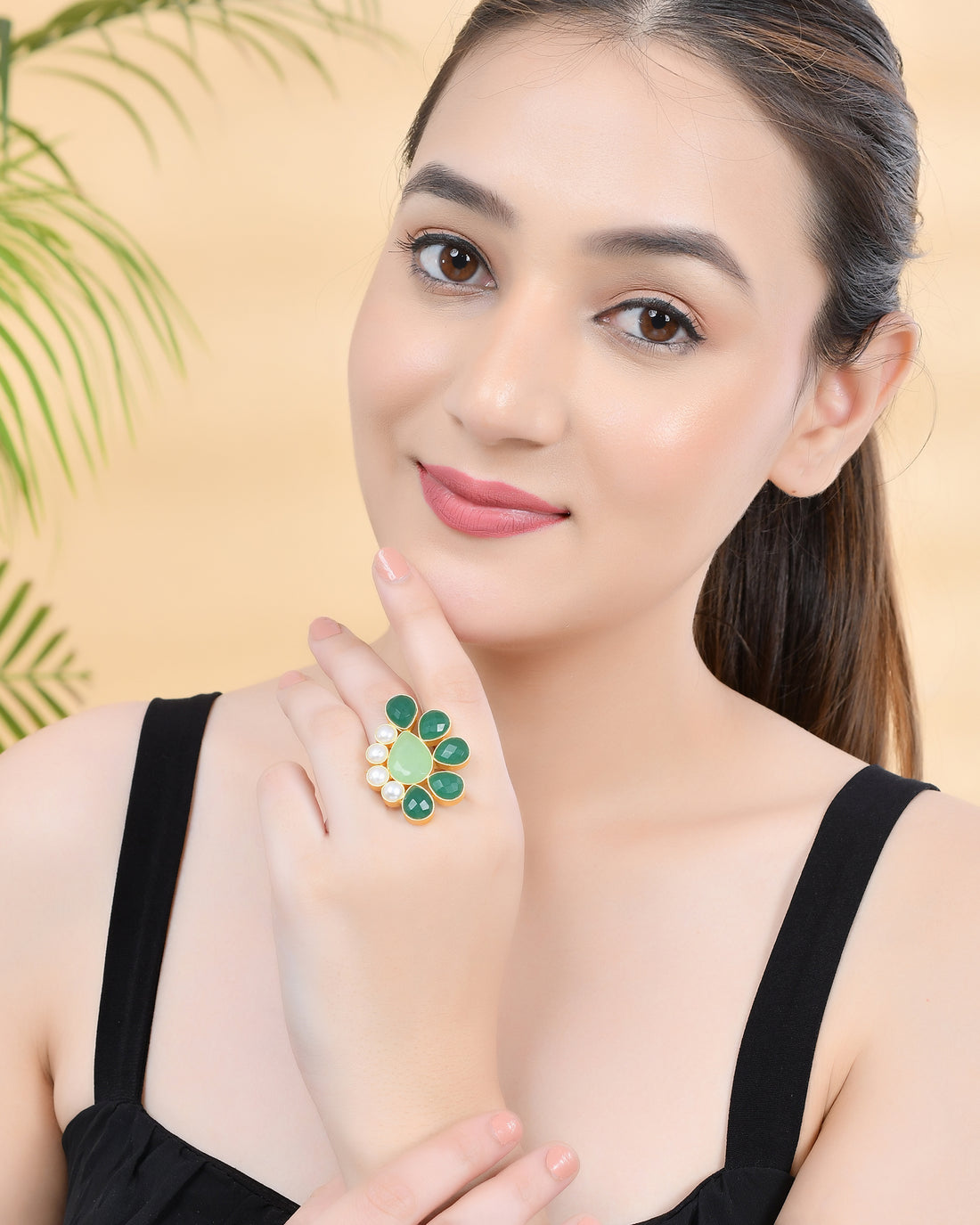 SHADES OF GREEN RING