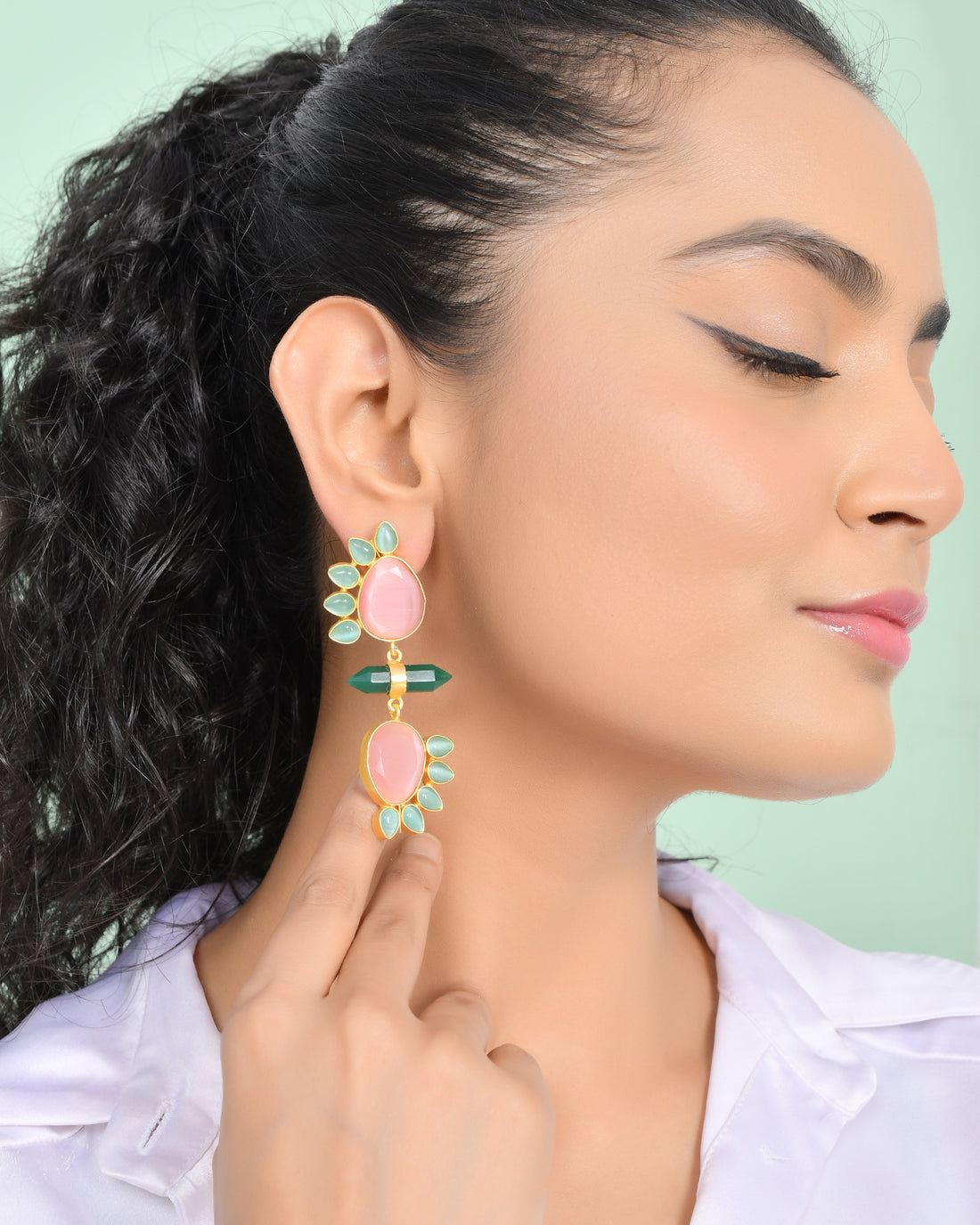 BANGER MISMATCH EARING WITH PENCIL