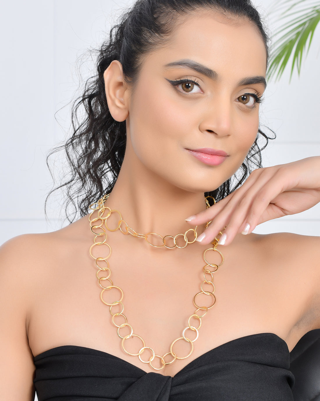 GOLD LINK TO LINK NECKLACE