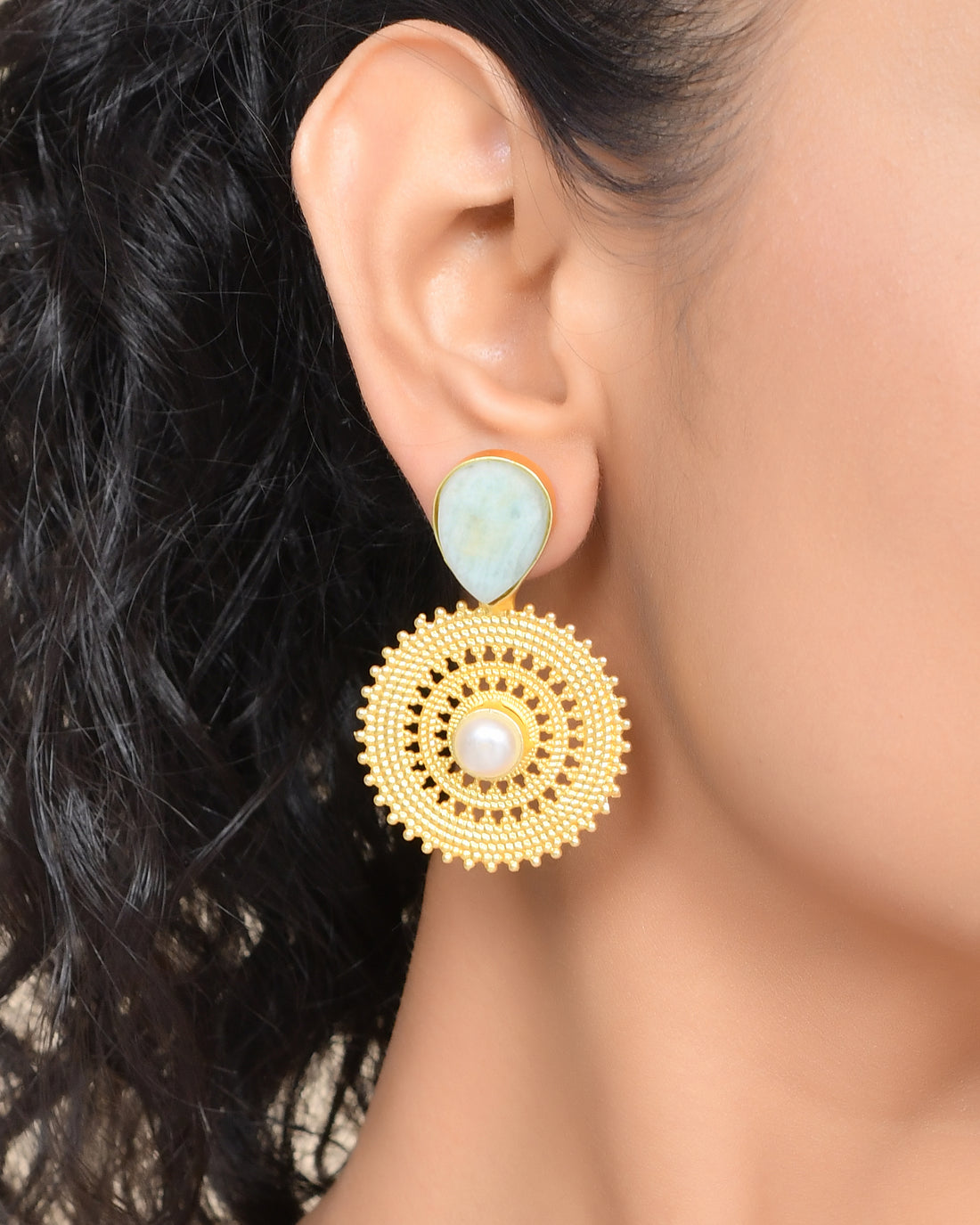 GOLD PINWHEEL STUDS
