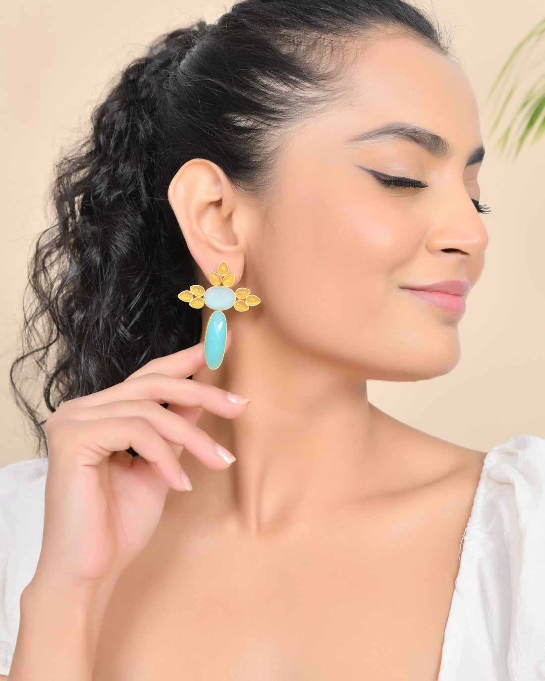 XANTHE YELLOW EARRINGS