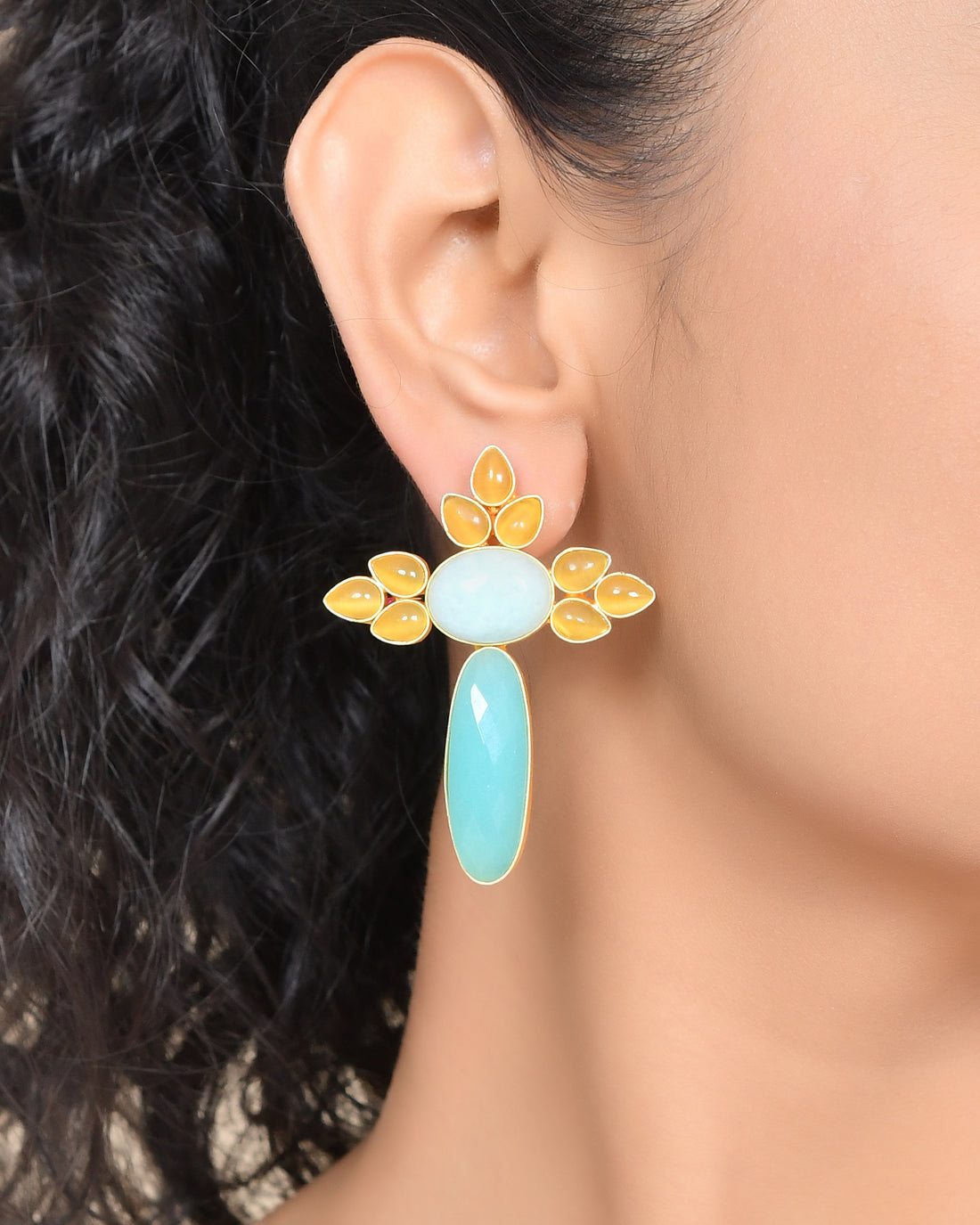 XANTHE YELLOW EARRINGS