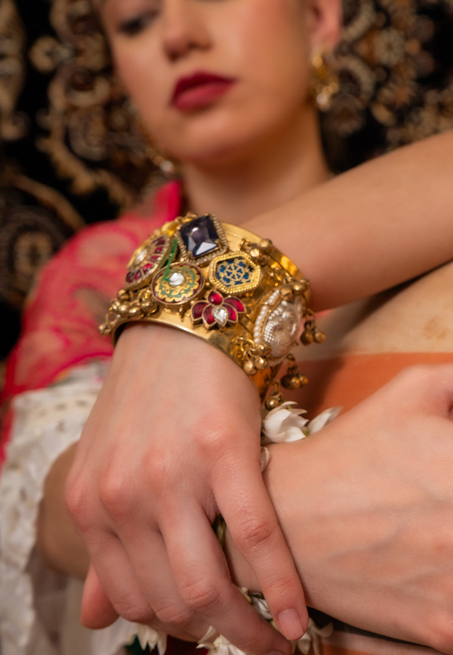 Gulestan jadau Cuffs adjustable