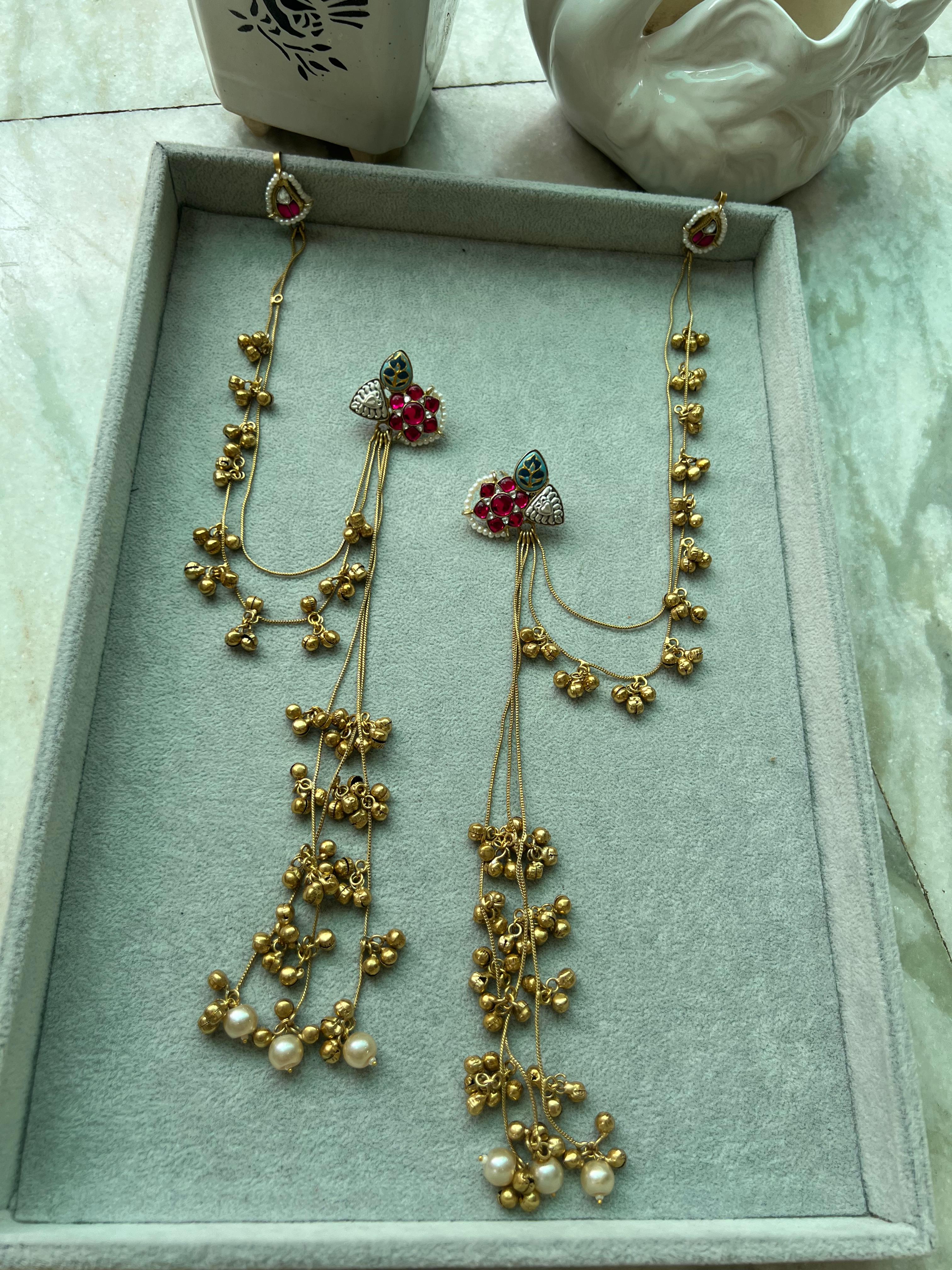 Queen of Apsaras- chain earing set