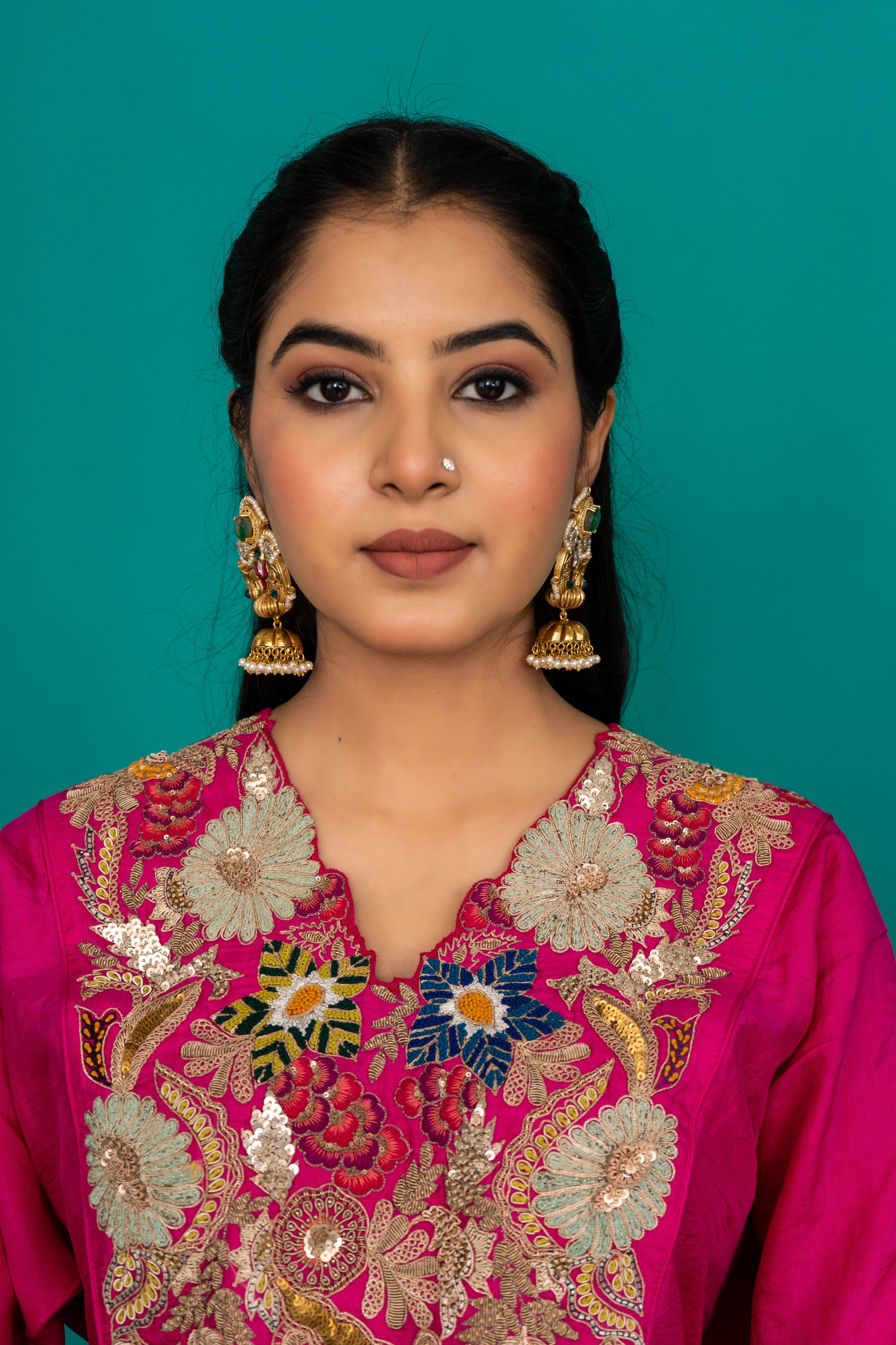 Hansini Jhumka - Doublet Stone