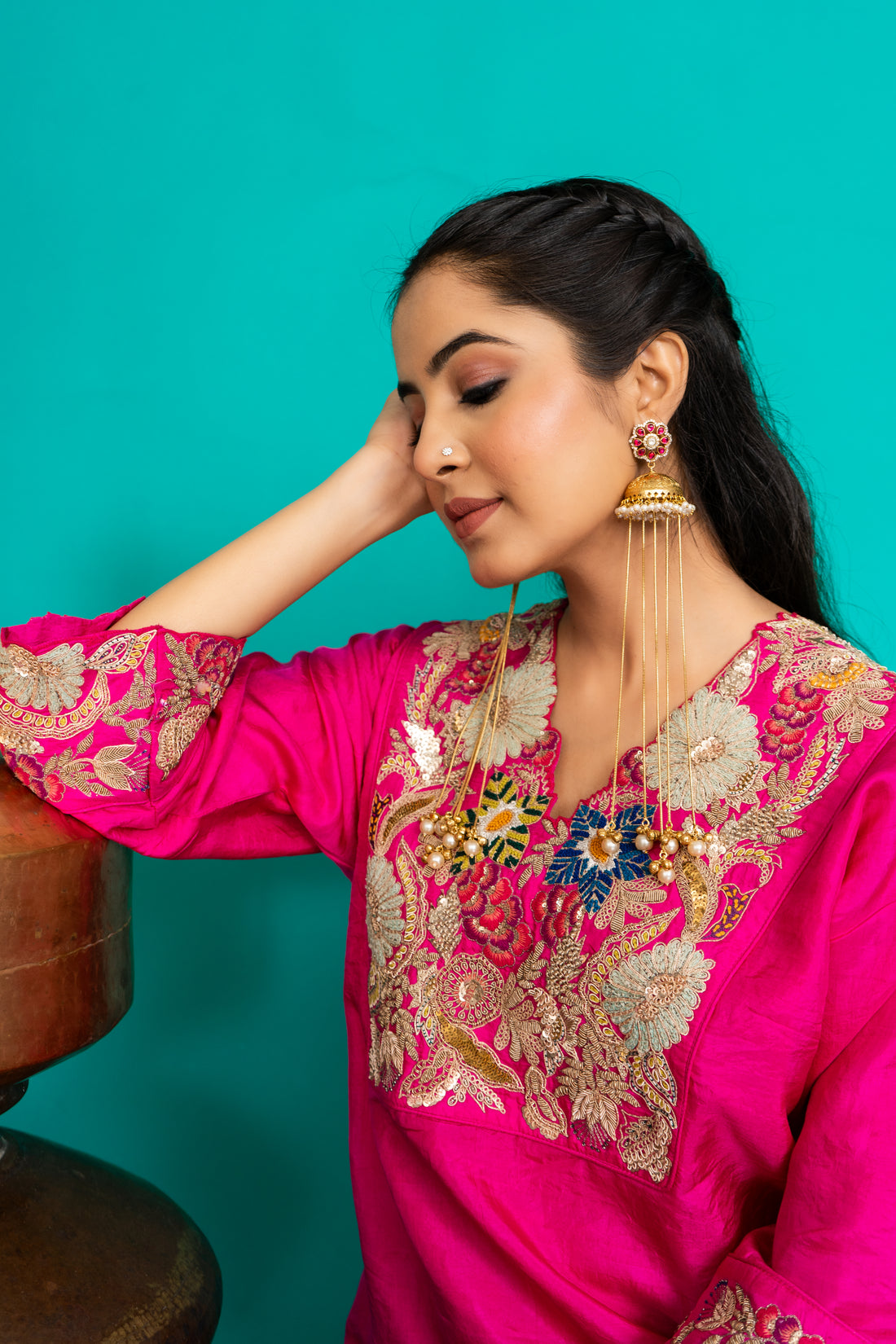 Afreen Chain Jhumka