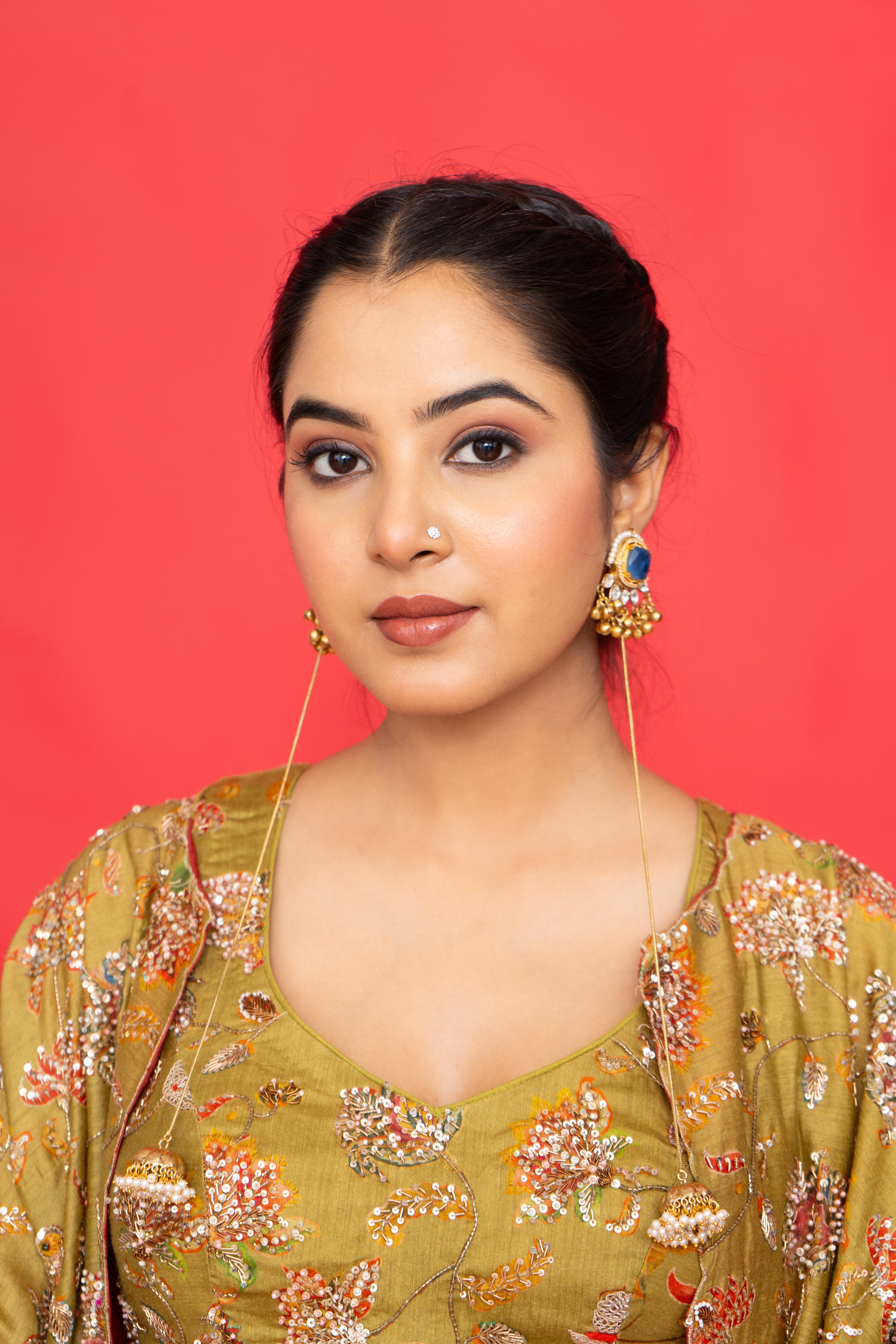 Queen of Apsaras- chain earing set