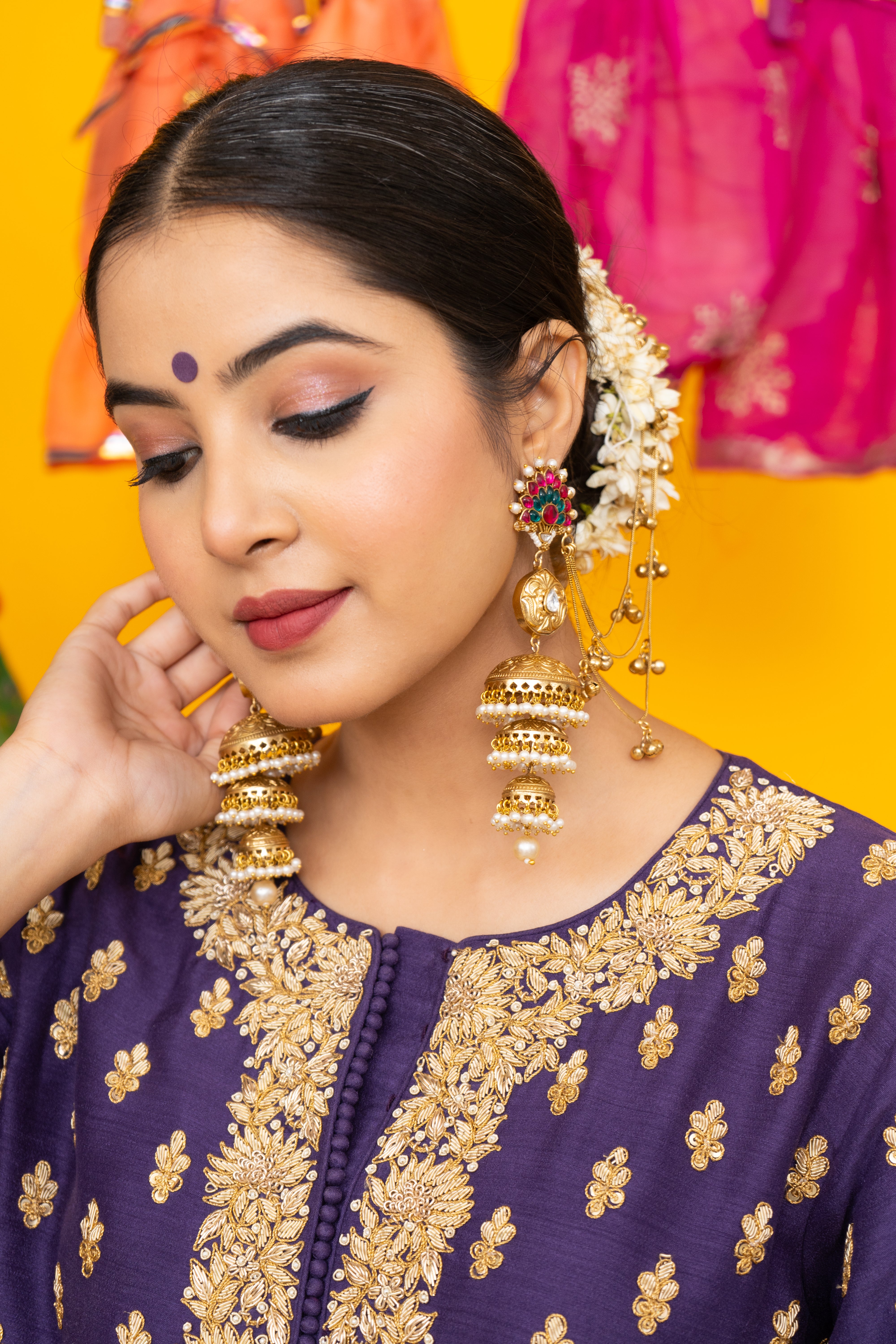 Chandrakanta Chain Jhumkin jhumka