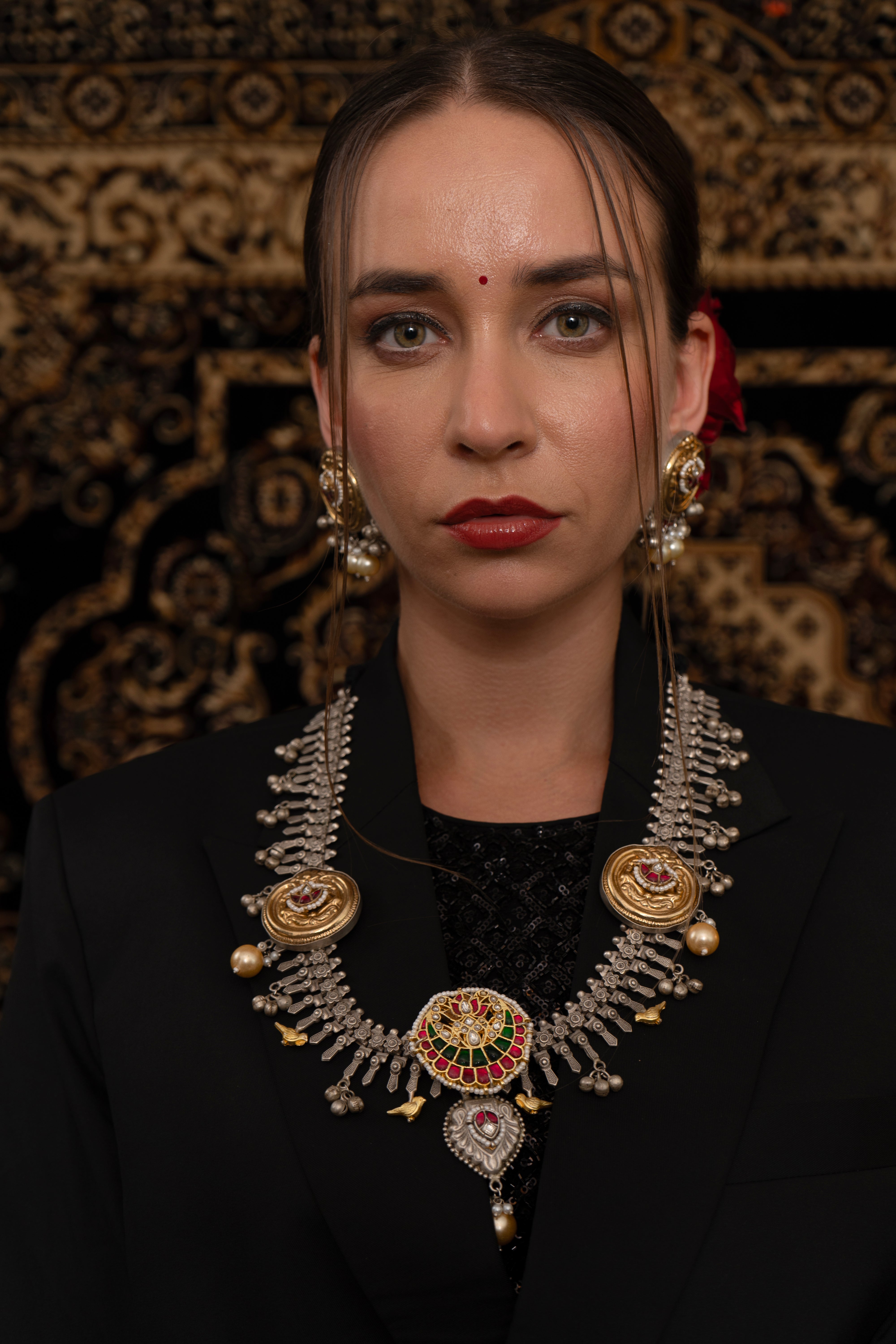 Surajmukhi jadau Necklace set