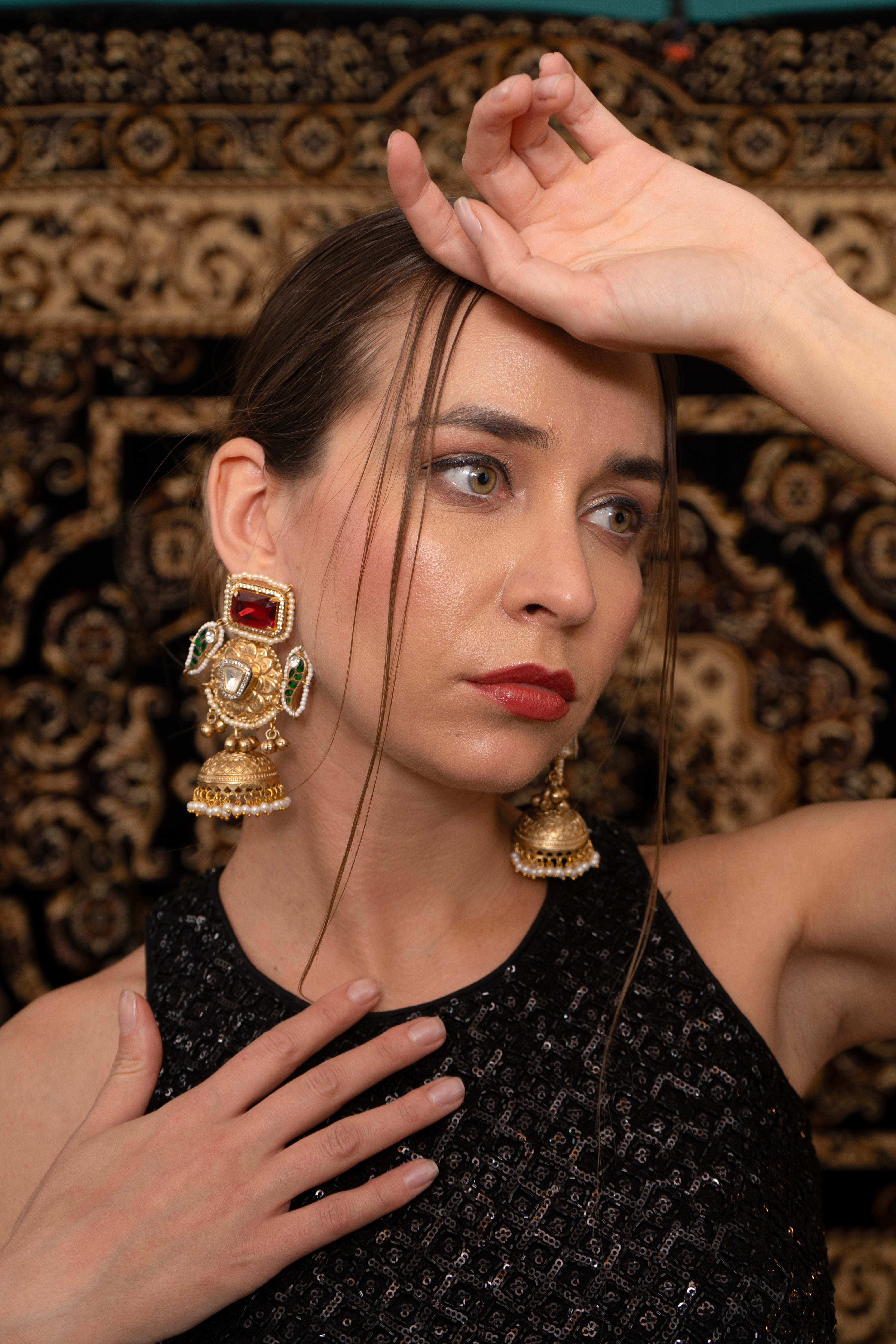 Madhubala jadau Earings