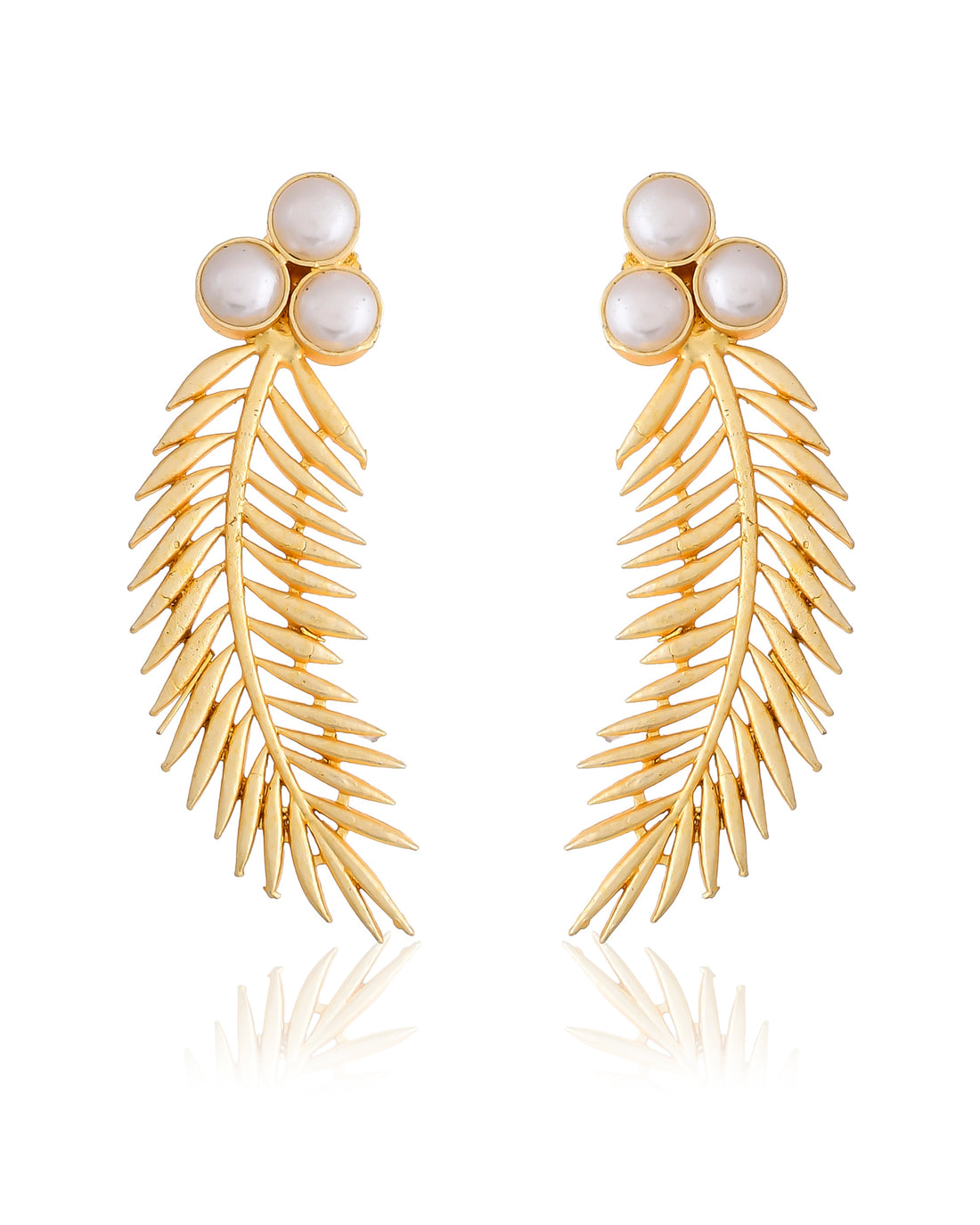 GOLD LEAF EARRING
