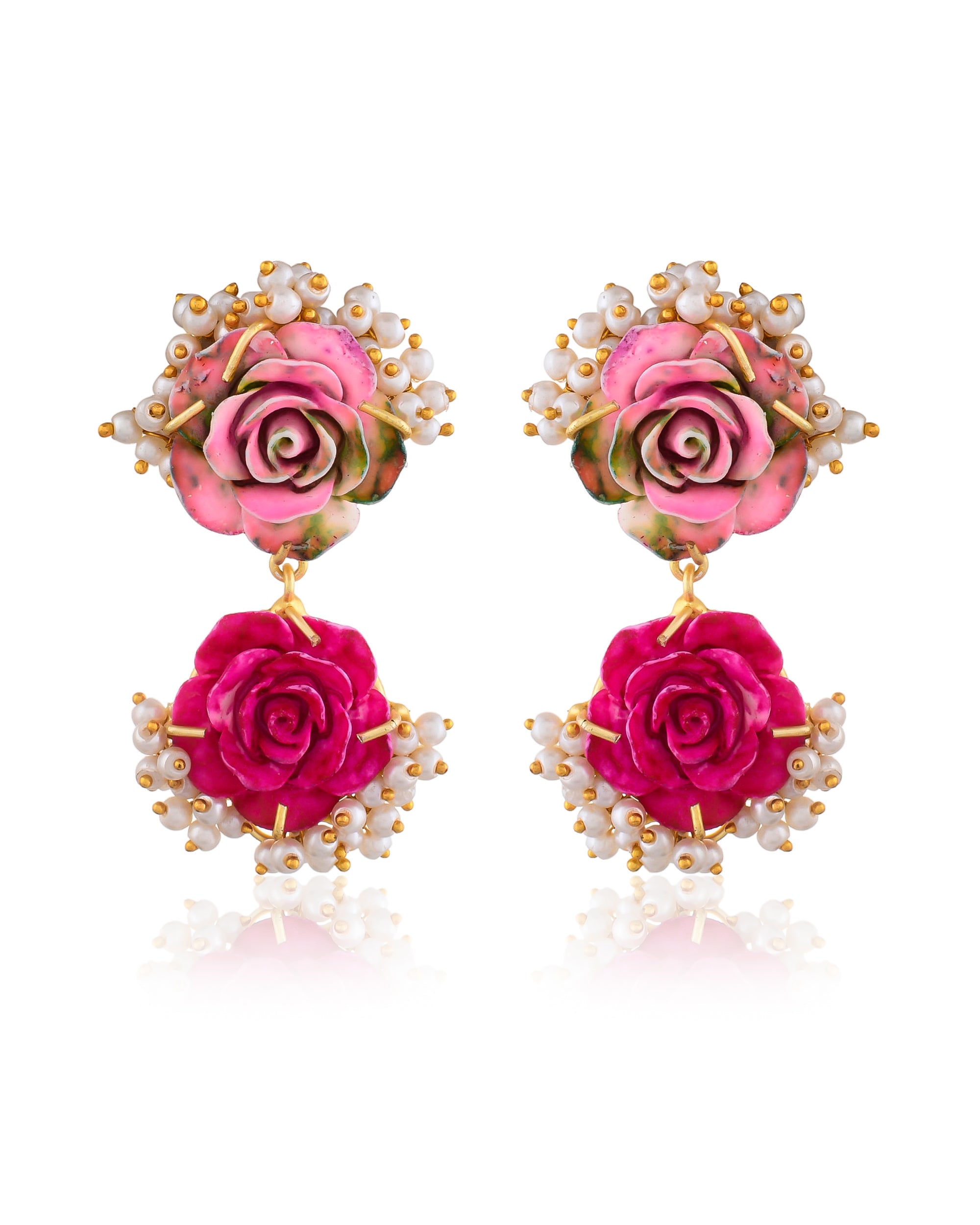 FLOWER PEARL EARINGS