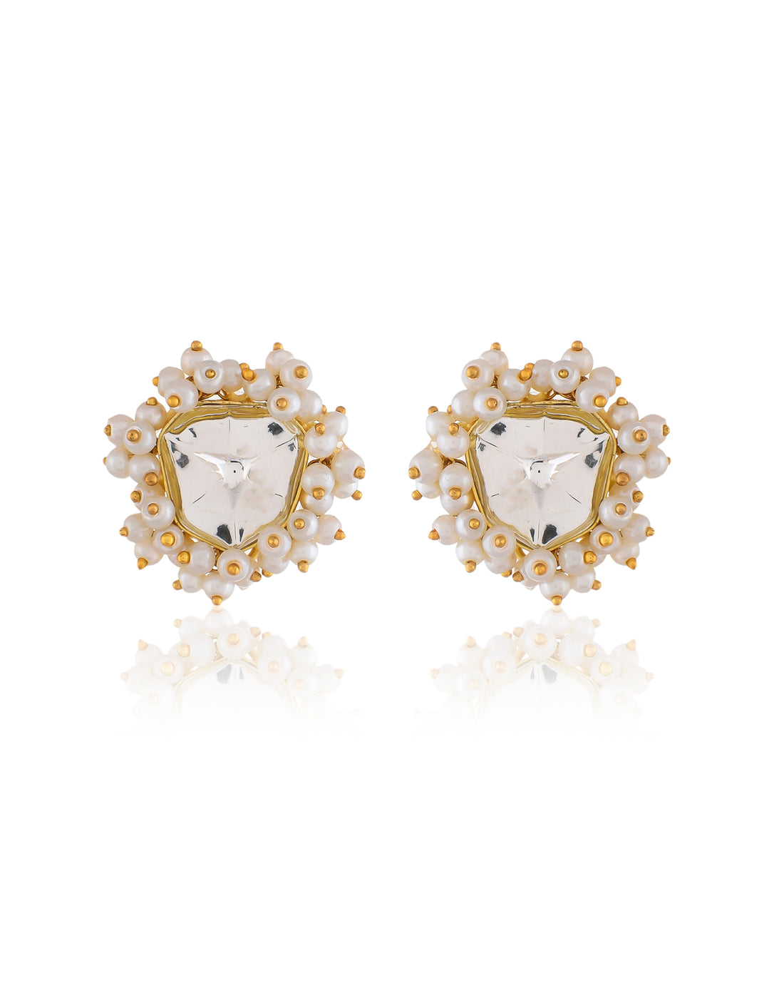 IMMITATION MOZONITE POLKI STUDS