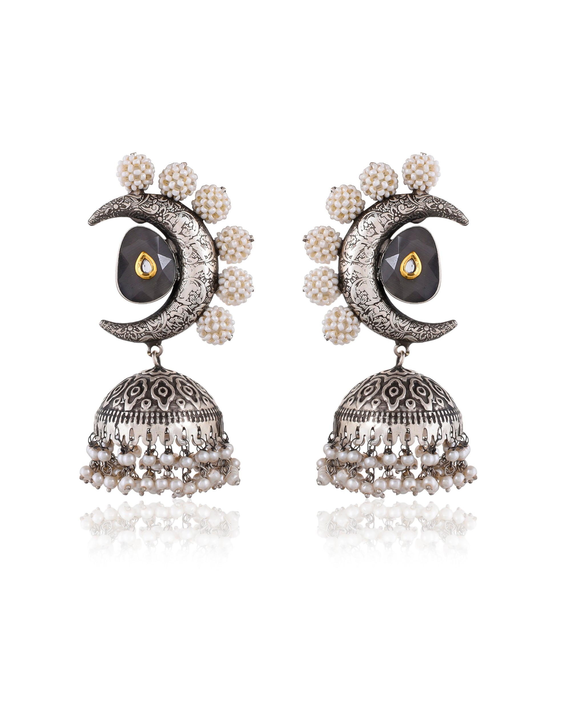 OXIDIZE STONE EARINGS