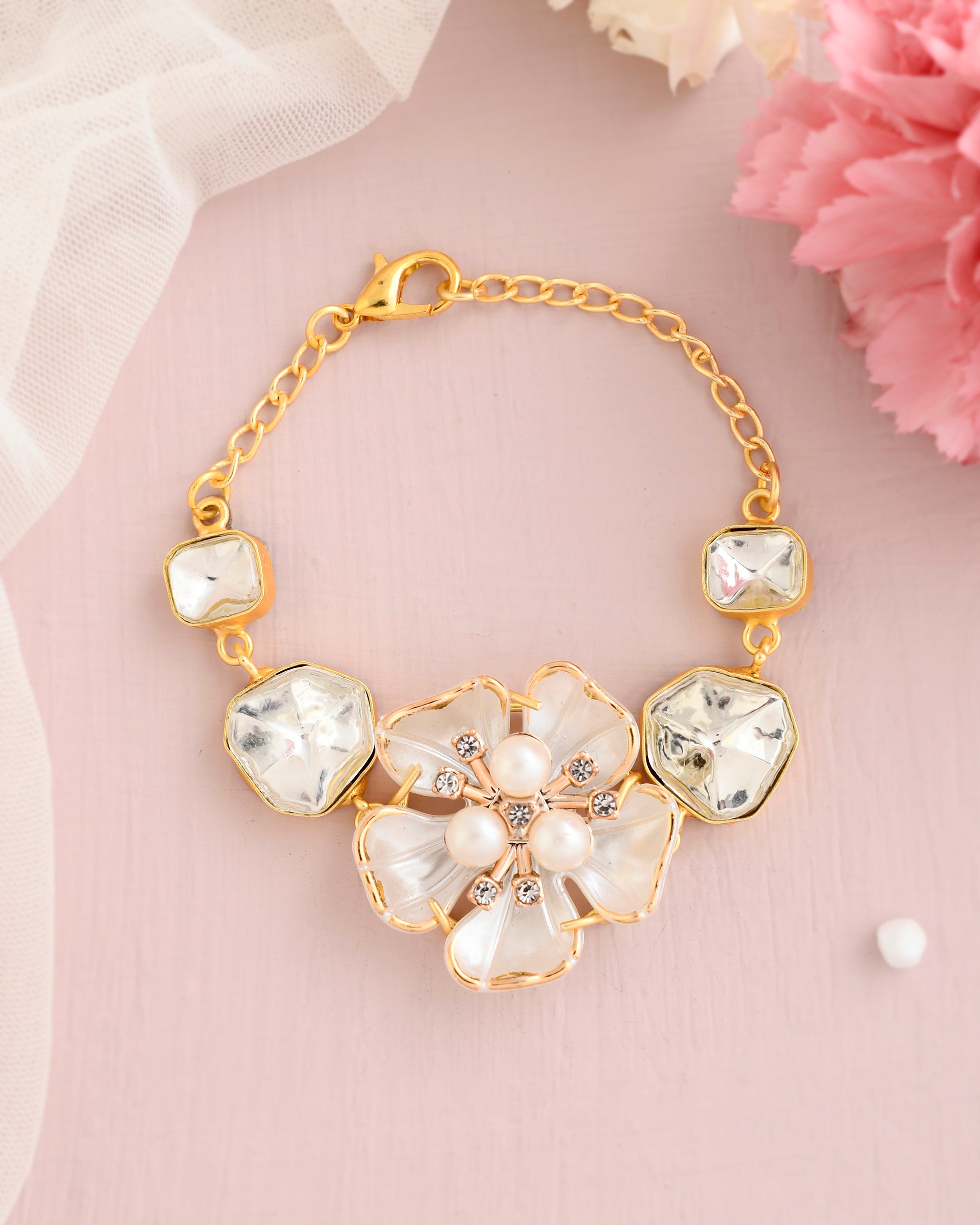 JASMINE POLKI BRACELET