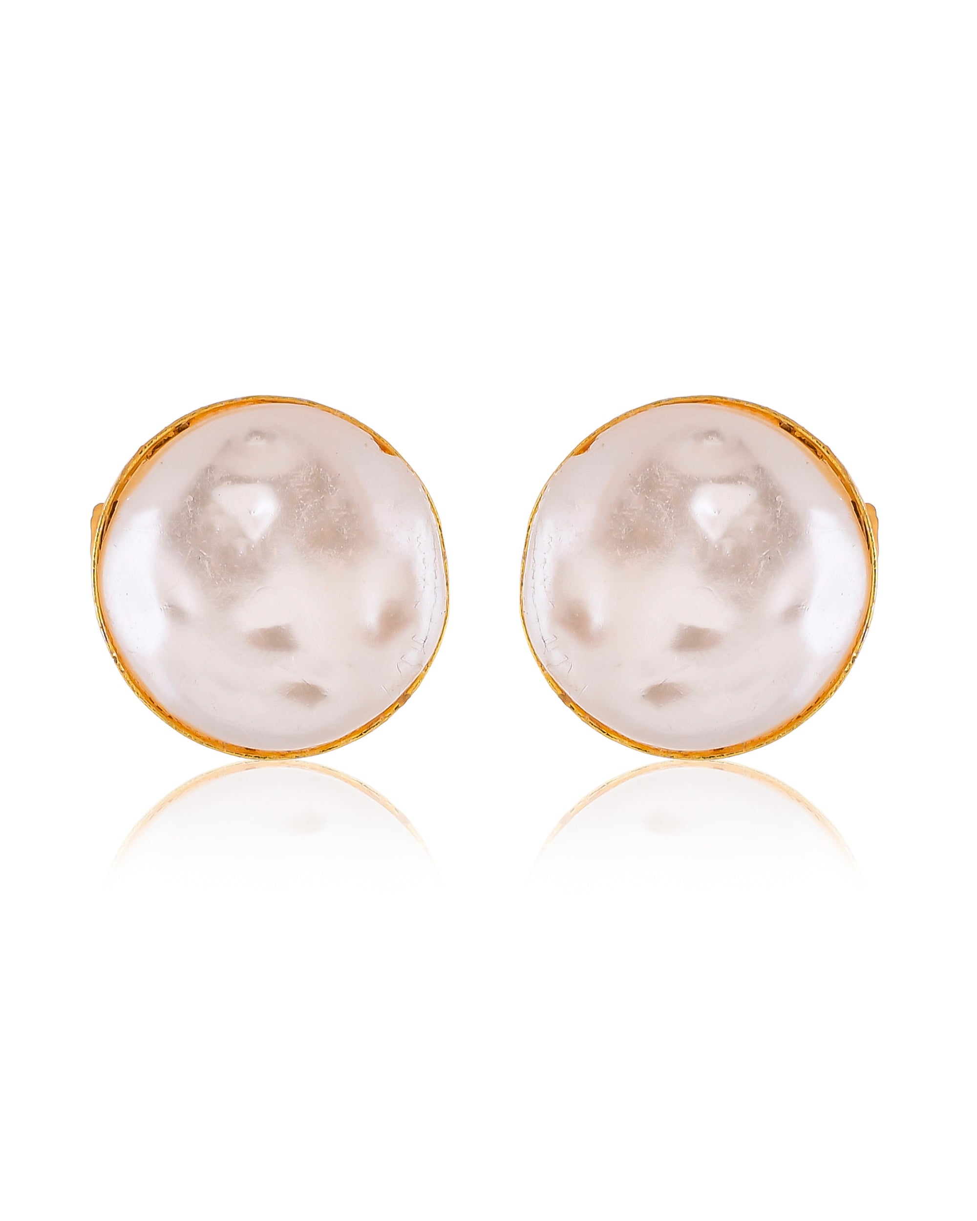 Desire Mother of Pearl Necklace Set with Pearl Earrings