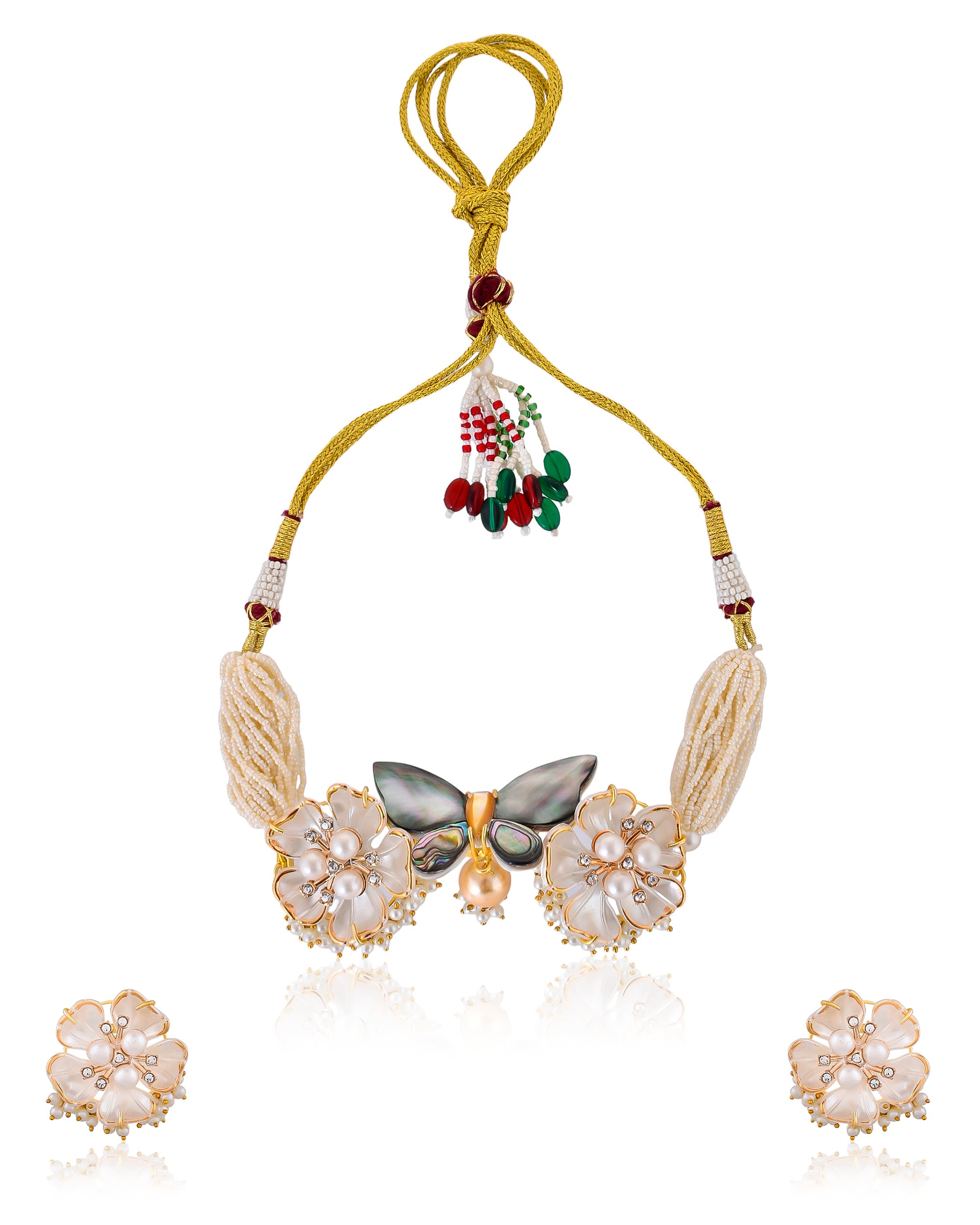 MORNING GLORY BUTTERFLY NECKLACE