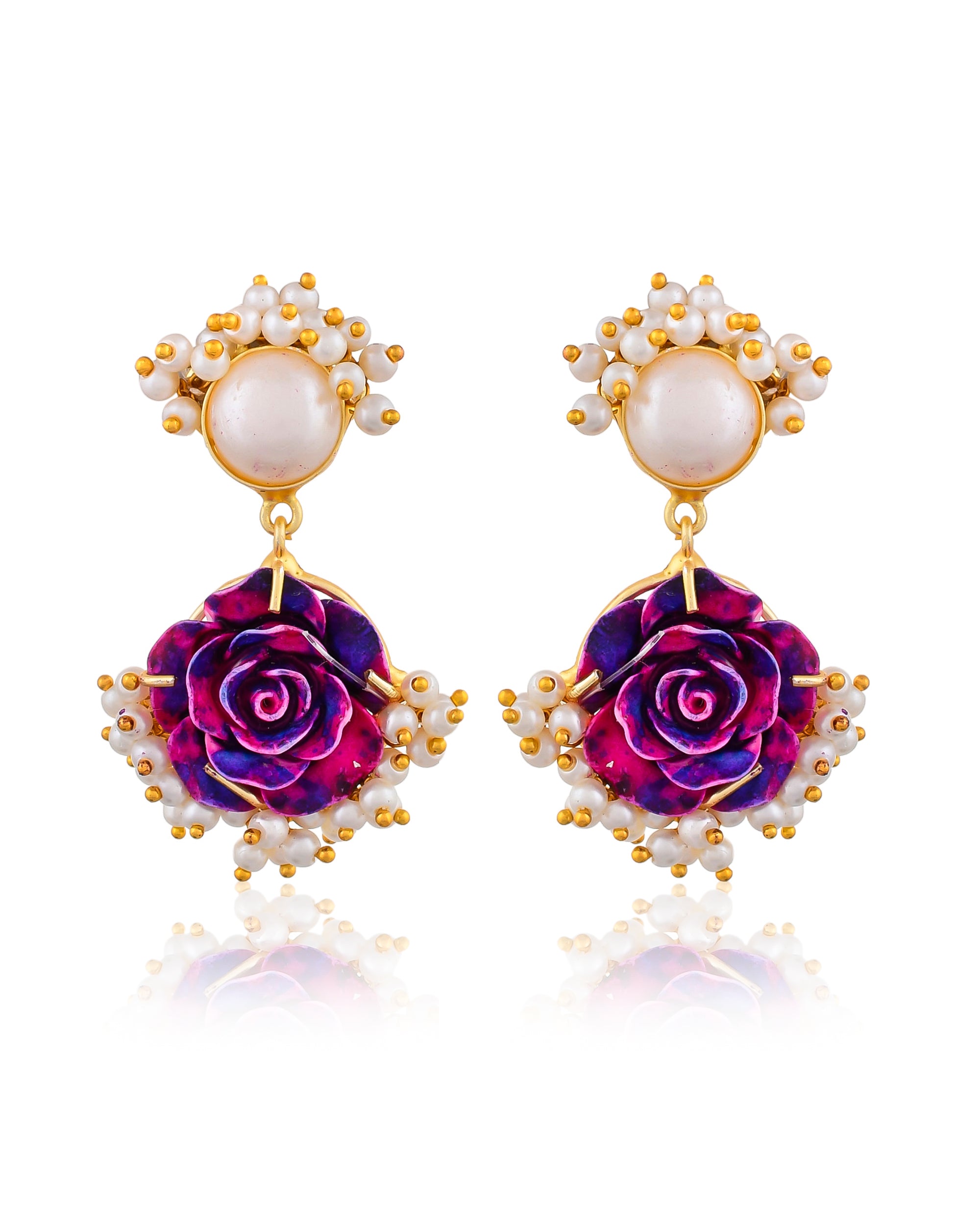 EDGY FLOWER NECKALCE