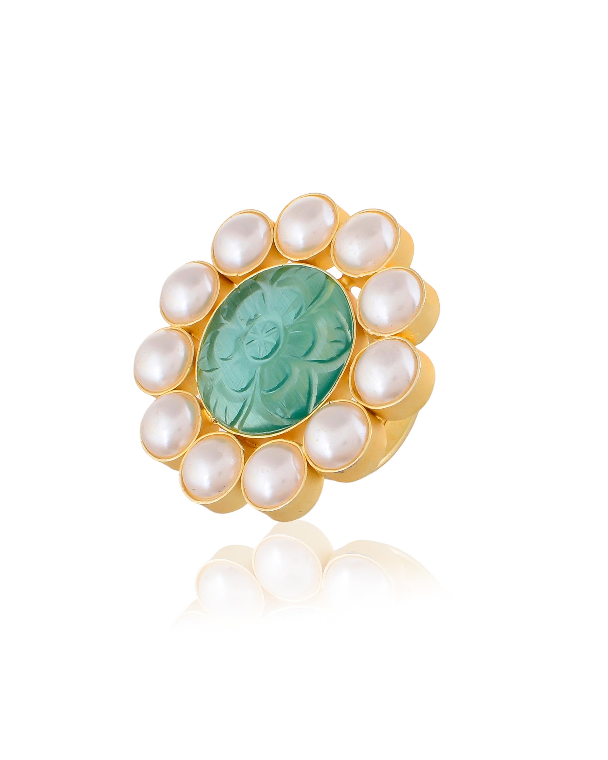 CARVED MONALISA RING