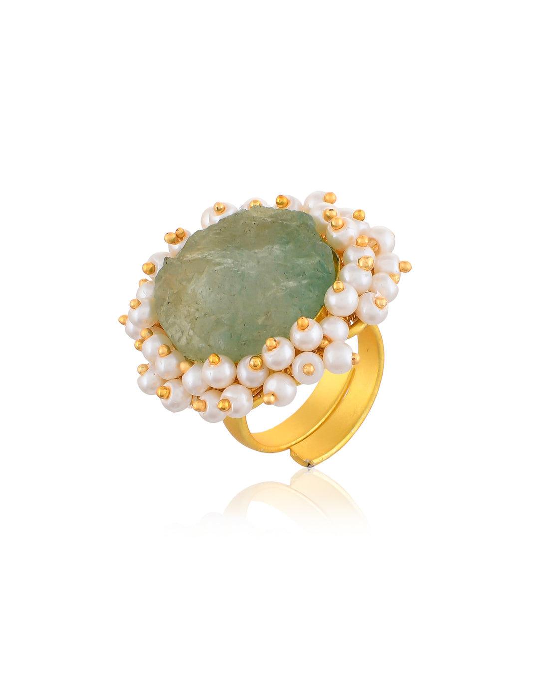 GREEN FLUORITE RING