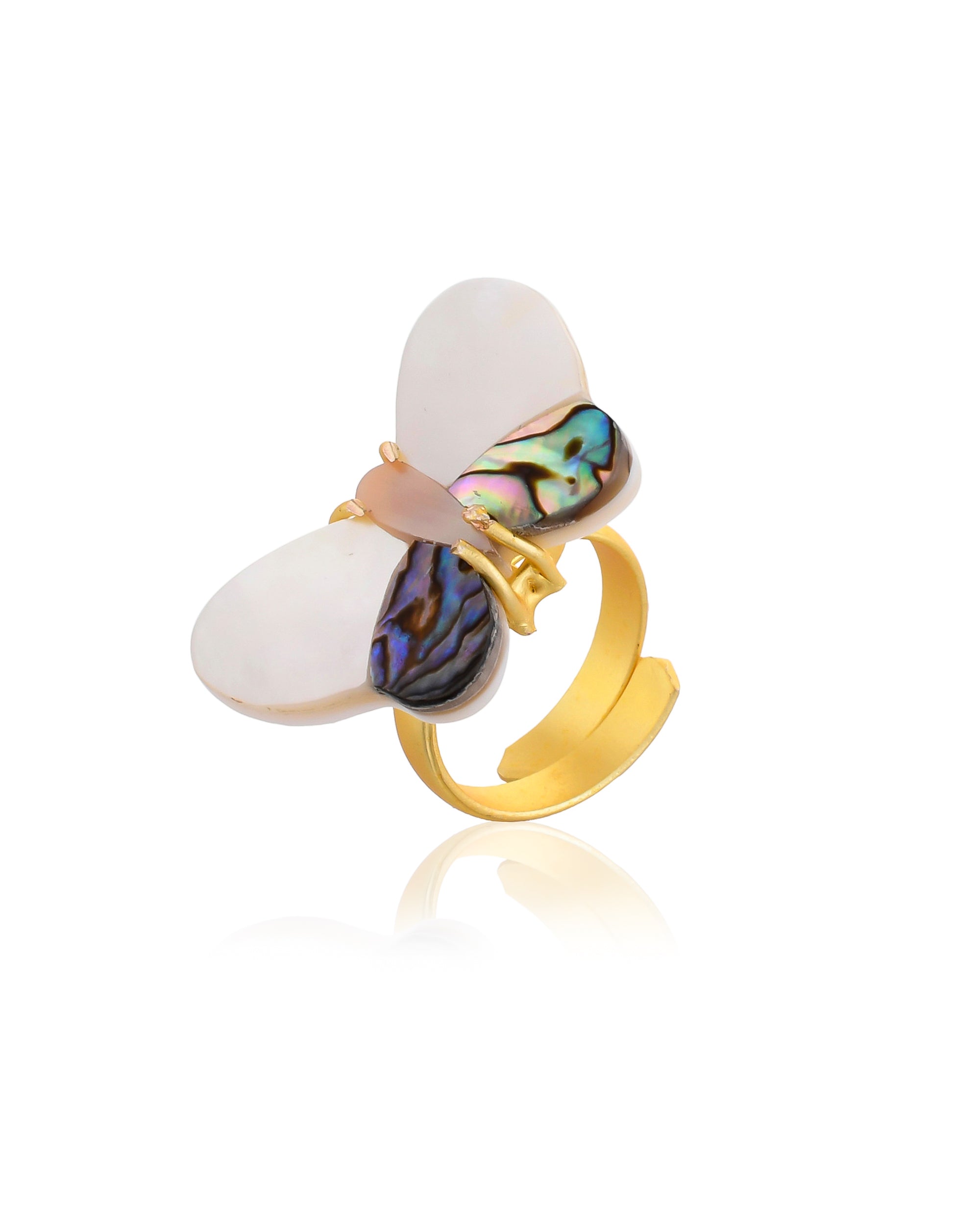 BUTTERFLY SHELL RING