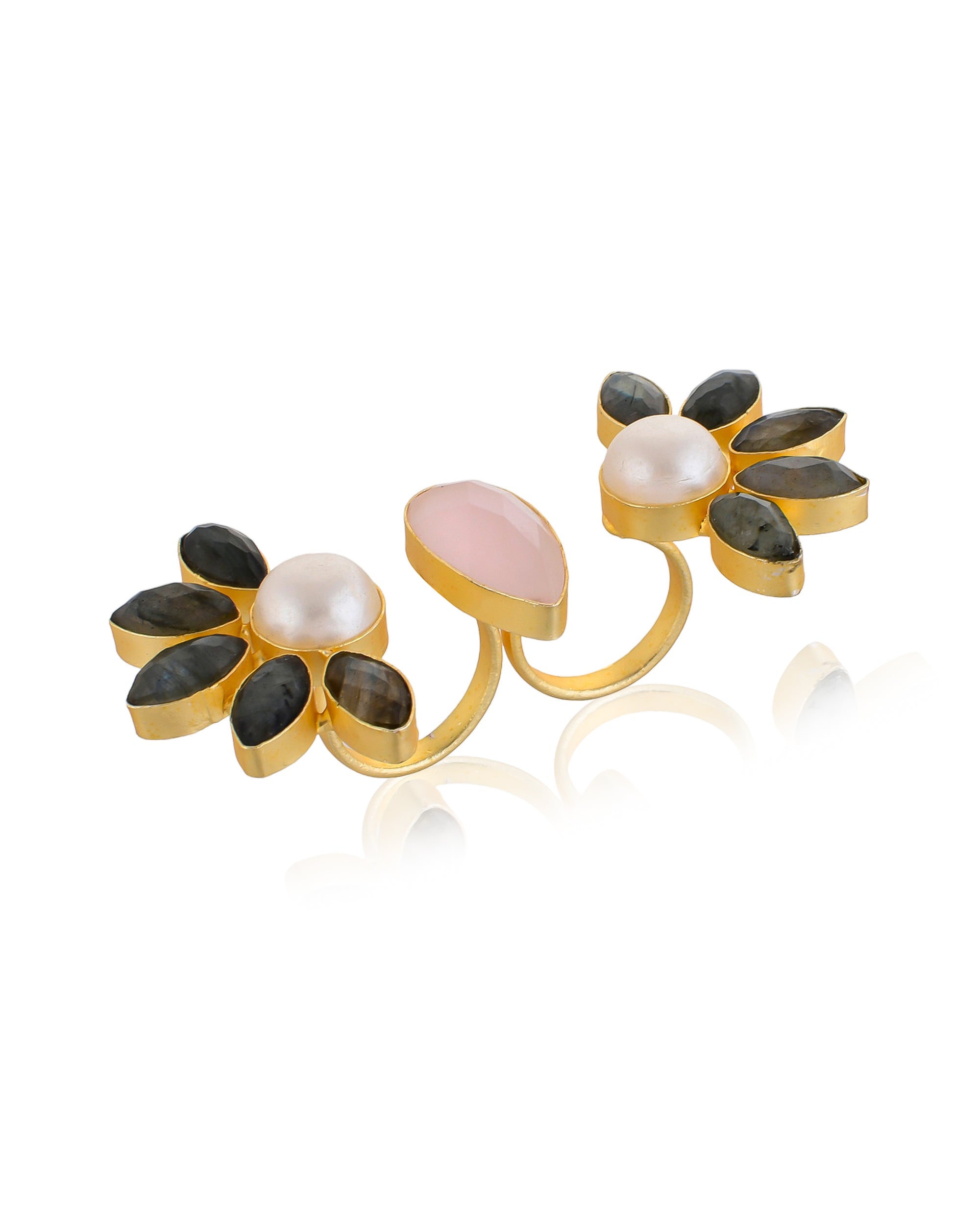 AQUILA THREE COLLET RING