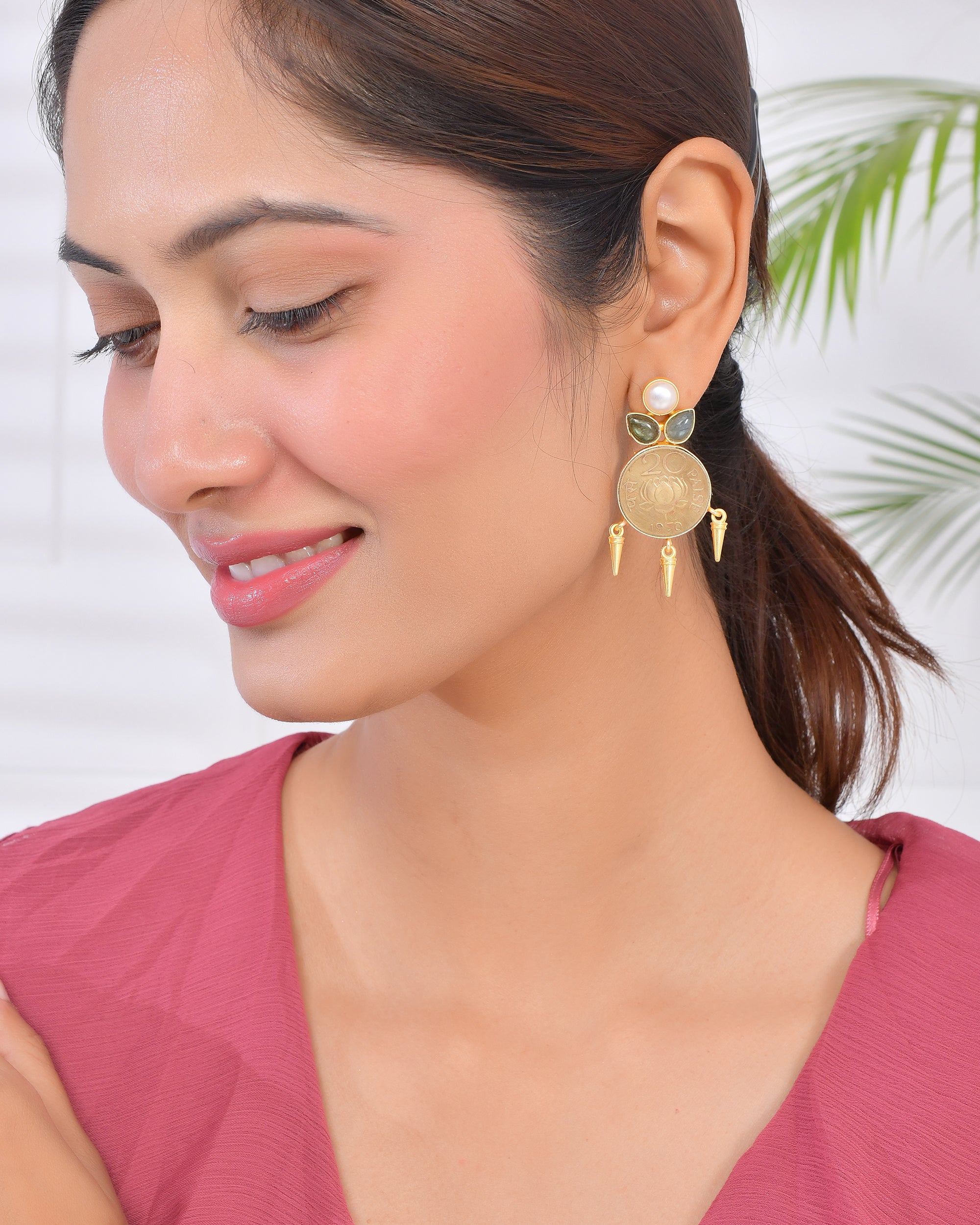 HANGING BULLET EARRINGS